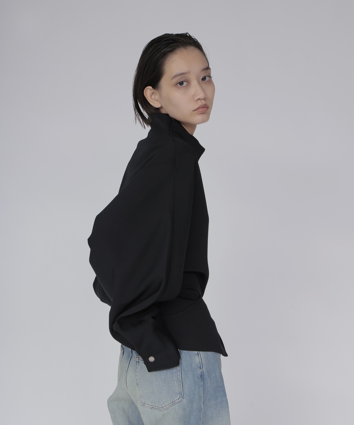 【SYSTEM/システム】TWO-WAY ZIP-UP JACKET