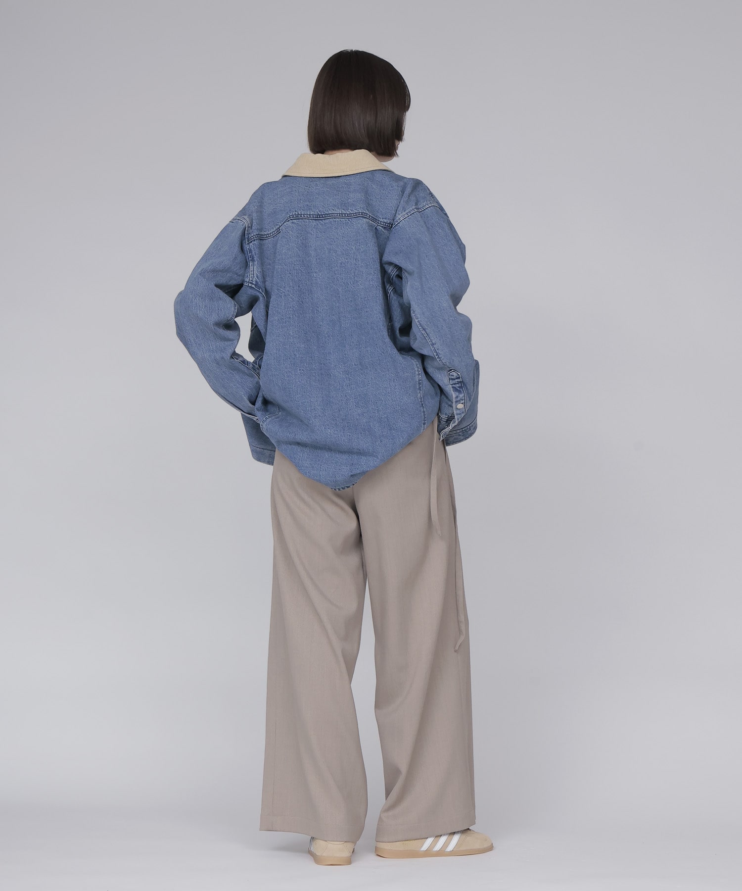 【SYSTEM / システム】CORDUROY-COLLAR CONTRAST DENIM JACKET