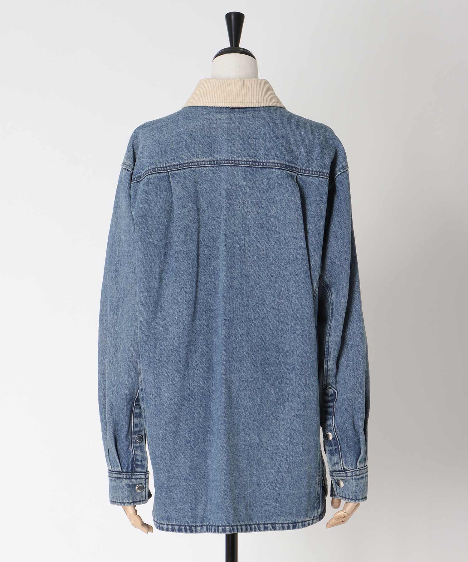 【SYSTEM / システム】CORDUROY-COLLAR CONTRAST DENIM JACKET