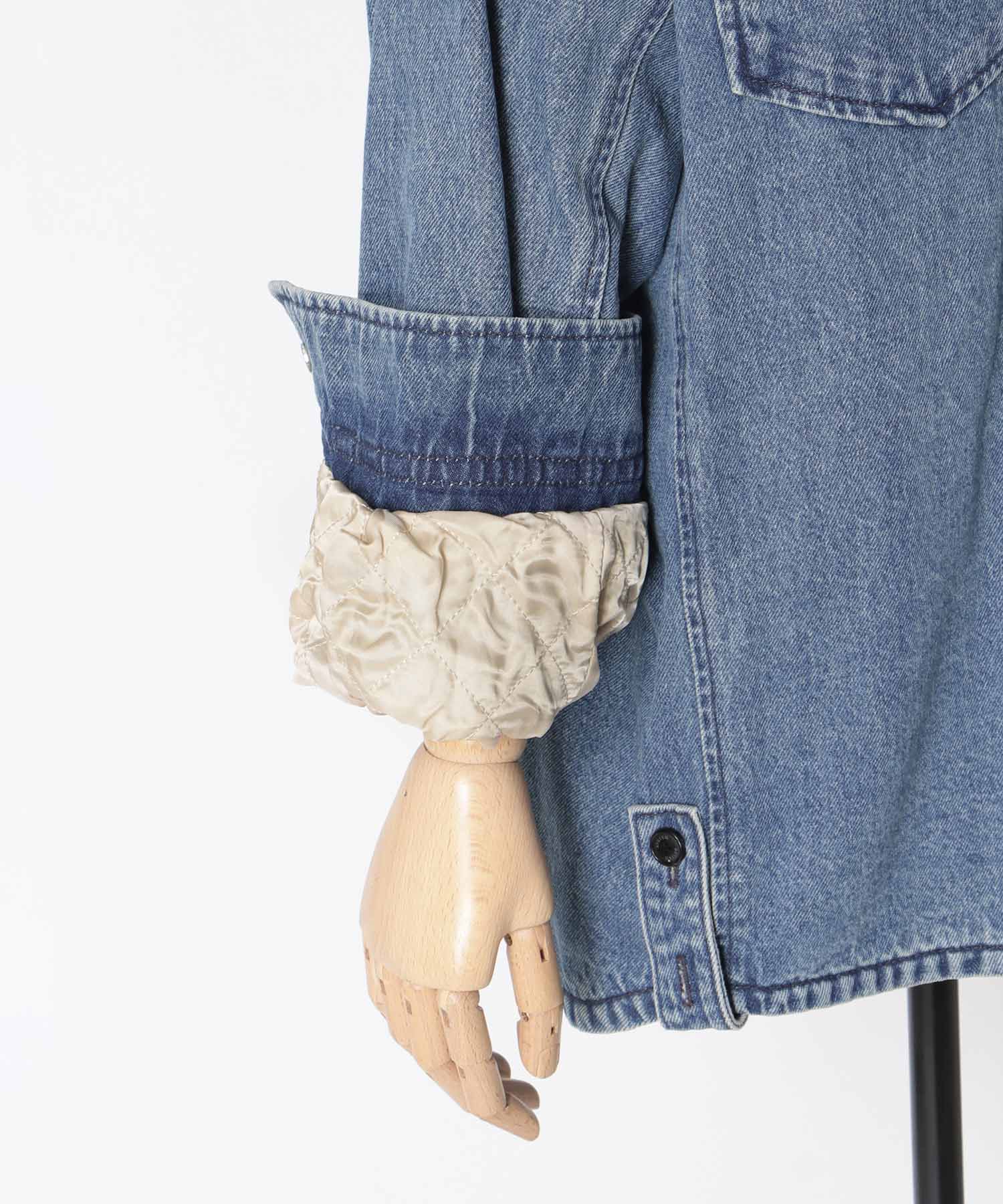 【SYSTEM / システム】CORDUROY-COLLAR CONTRAST DENIM JACKET