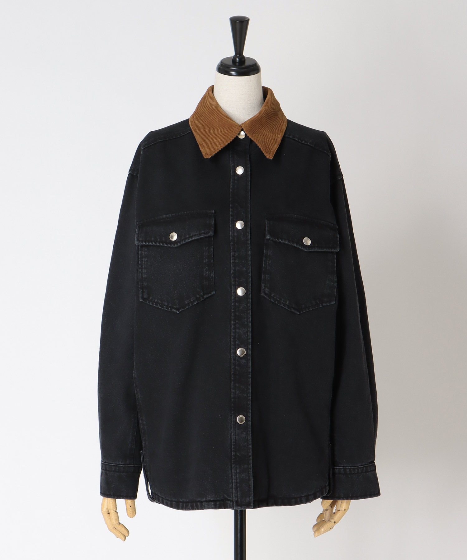 【SYSTEM / システム】CORDUROY-COLLAR CONTRAST DENIM JACKET