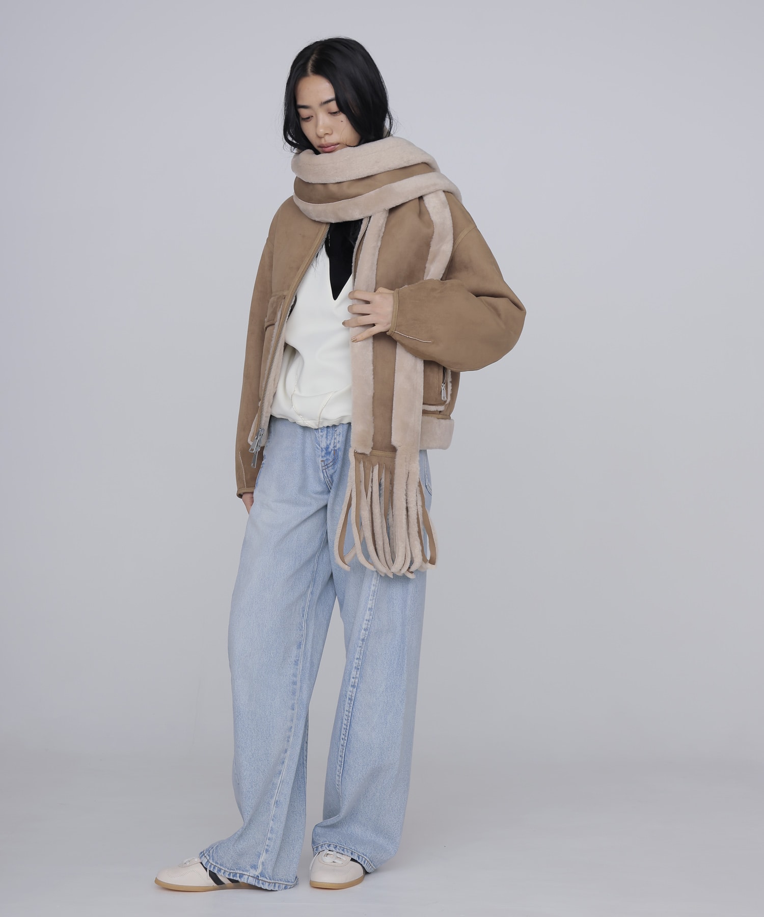 【URBANCODE/アーバンコード】Merino Funnel Neck Bomber