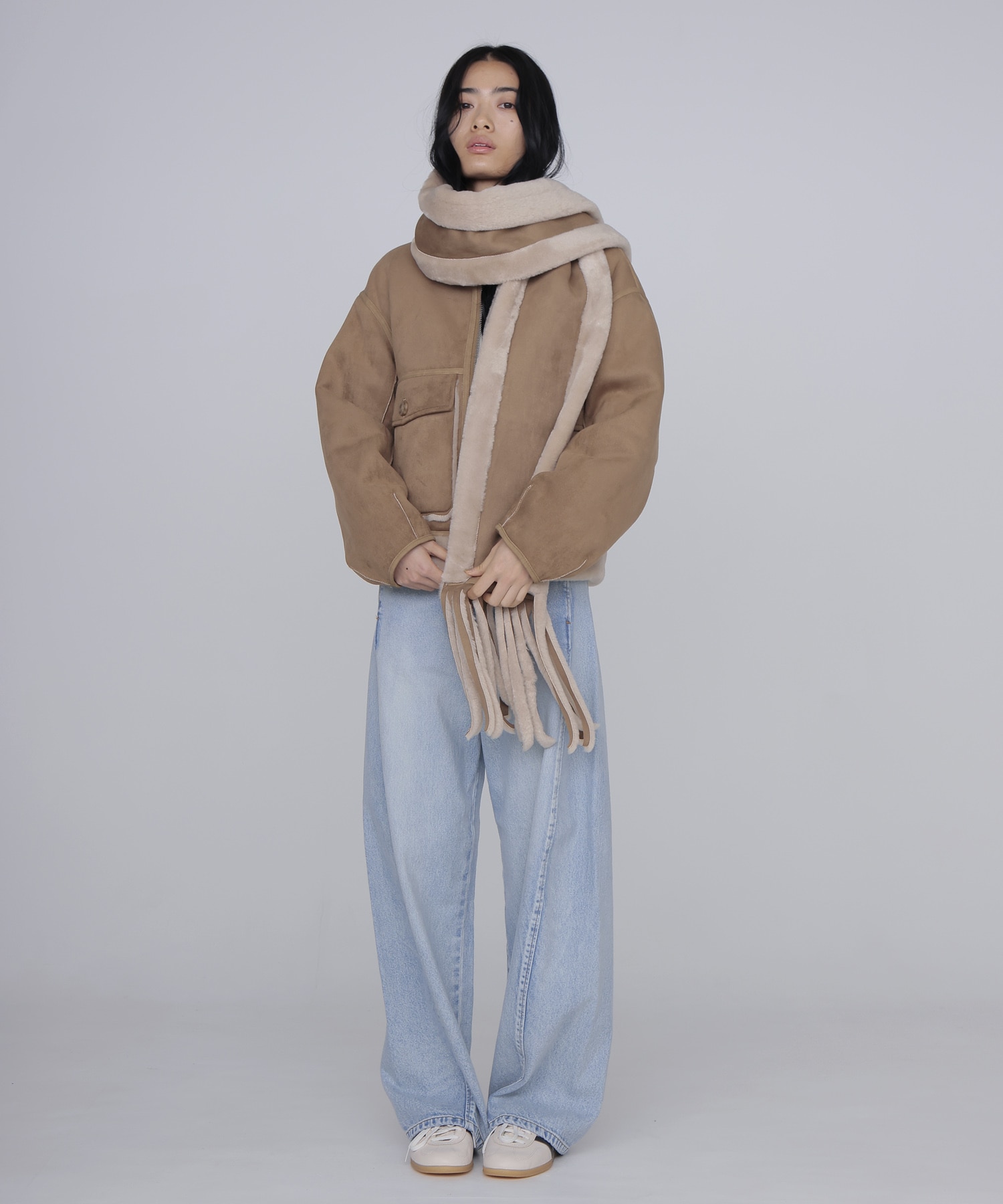 【URBANCODE/アーバンコード】Merino Funnel Neck Bomber