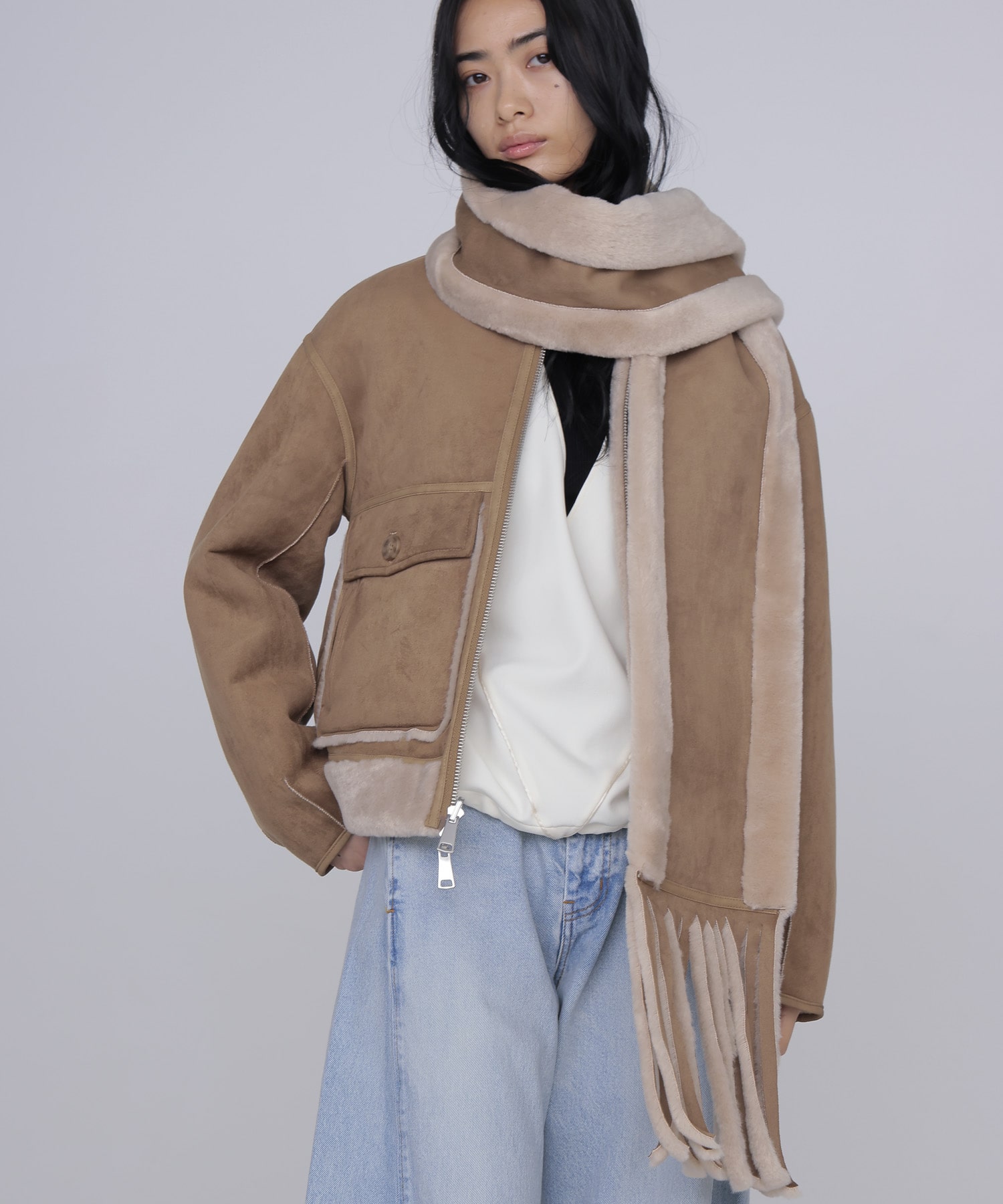 【URBANCODE/アーバンコード】Merino Funnel Neck Bomber