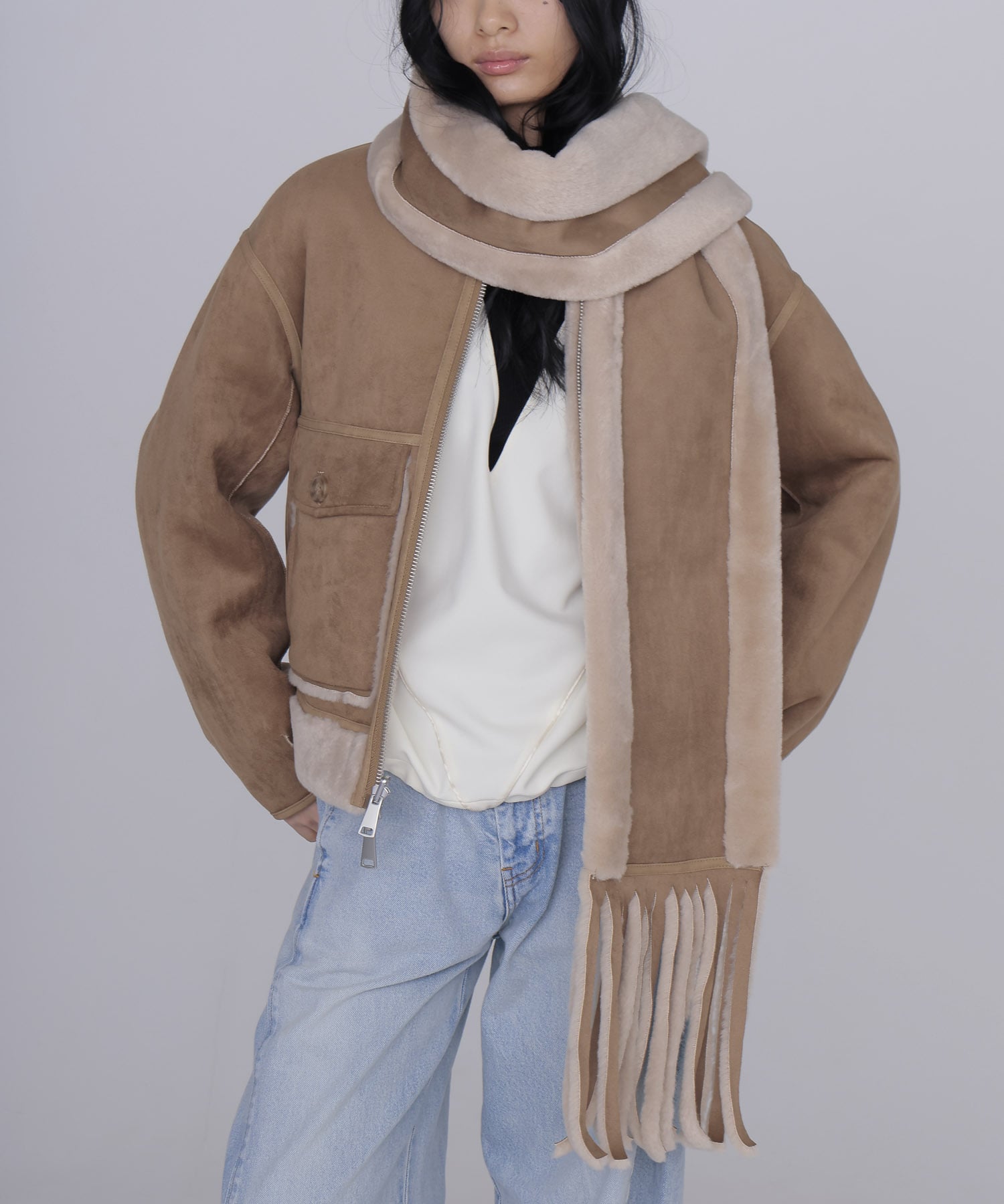 【URBANCODE/アーバンコード】Merino Funnel Neck Bomber