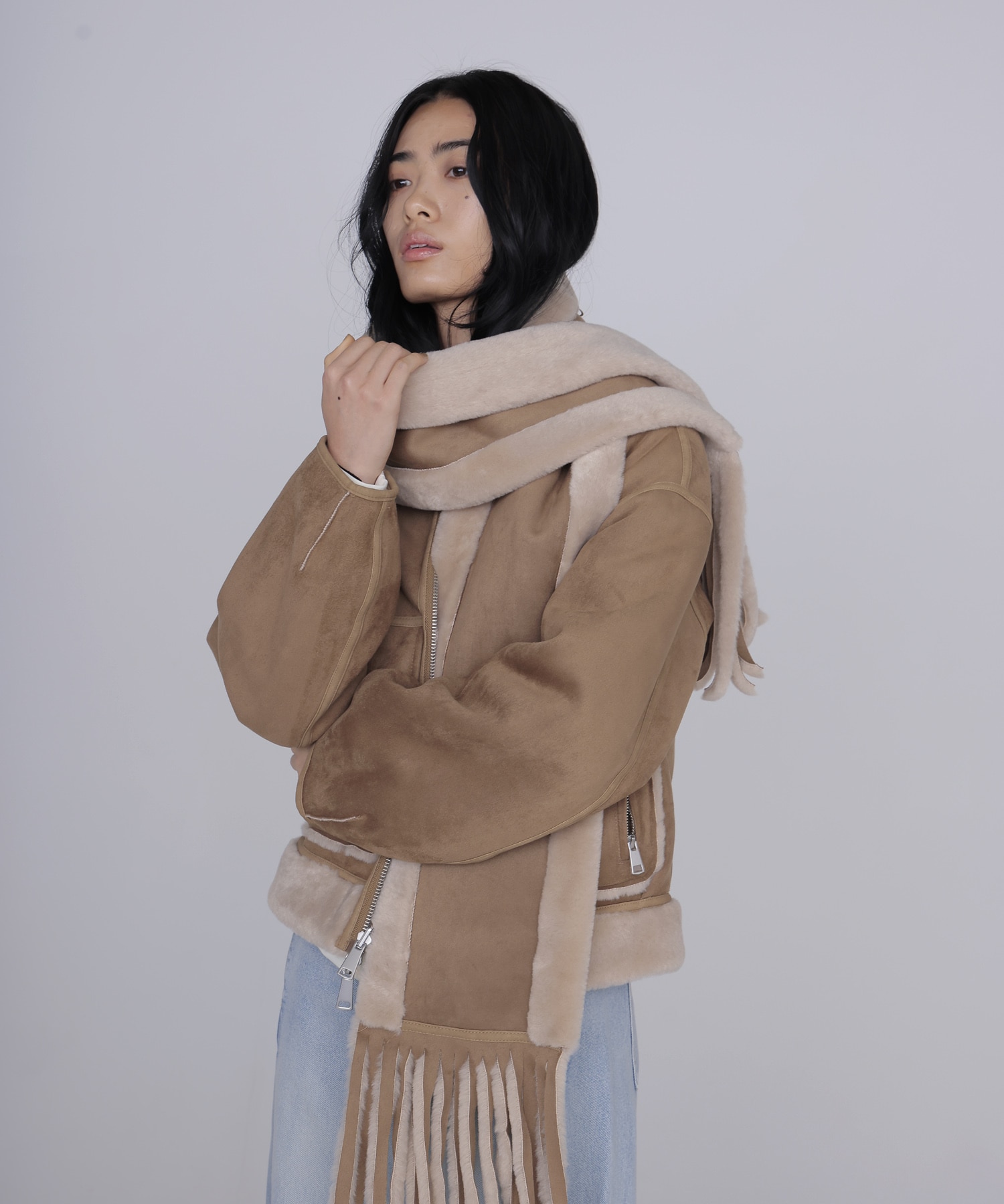 【URBANCODE/アーバンコード】Merino Funnel Neck Bomber