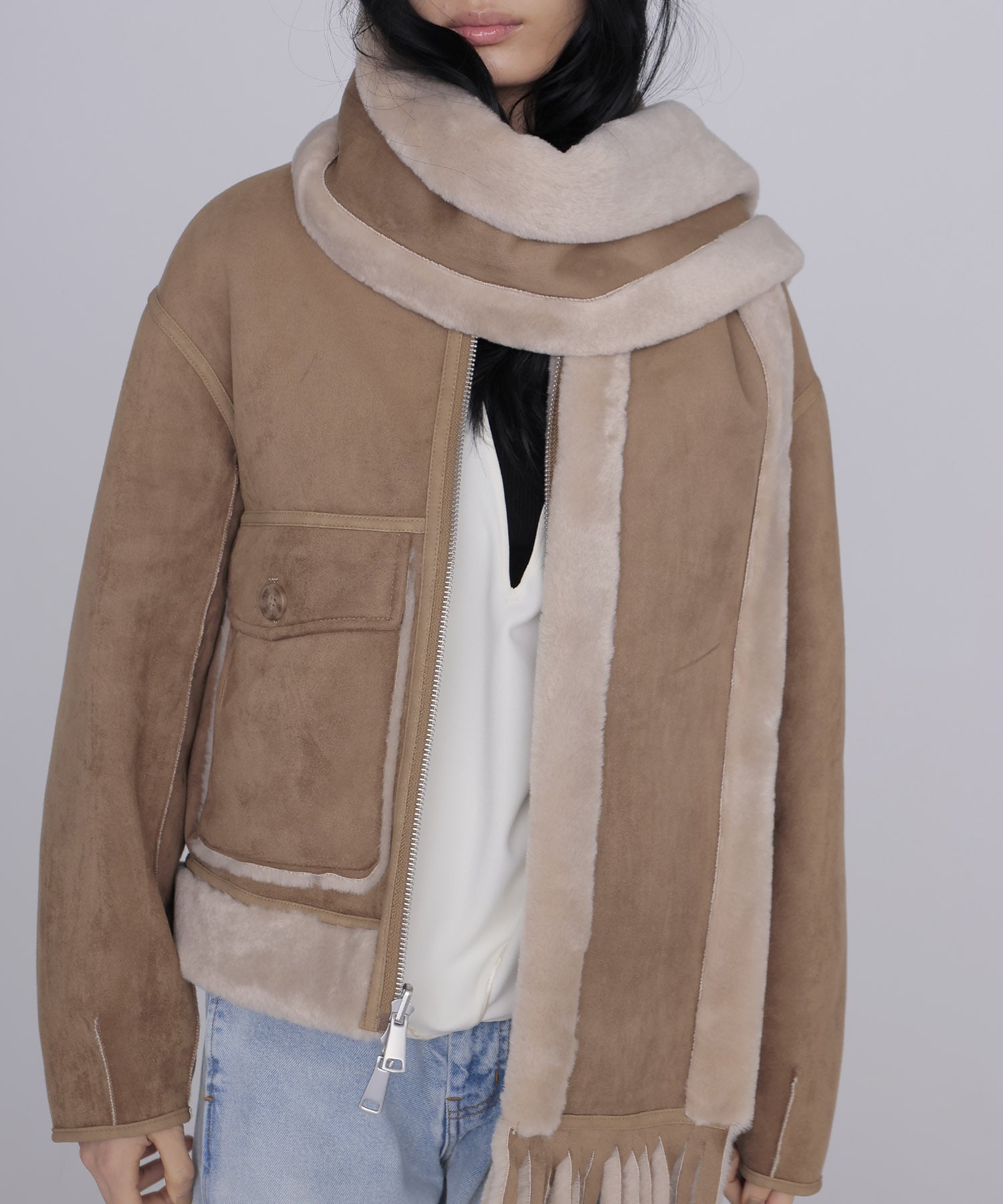 【URBANCODE/アーバンコード】Merino Funnel Neck Bomber
