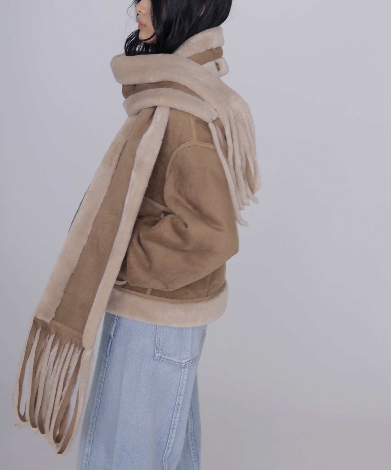 【URBANCODE/アーバンコード】Merino Funnel Neck Bomber