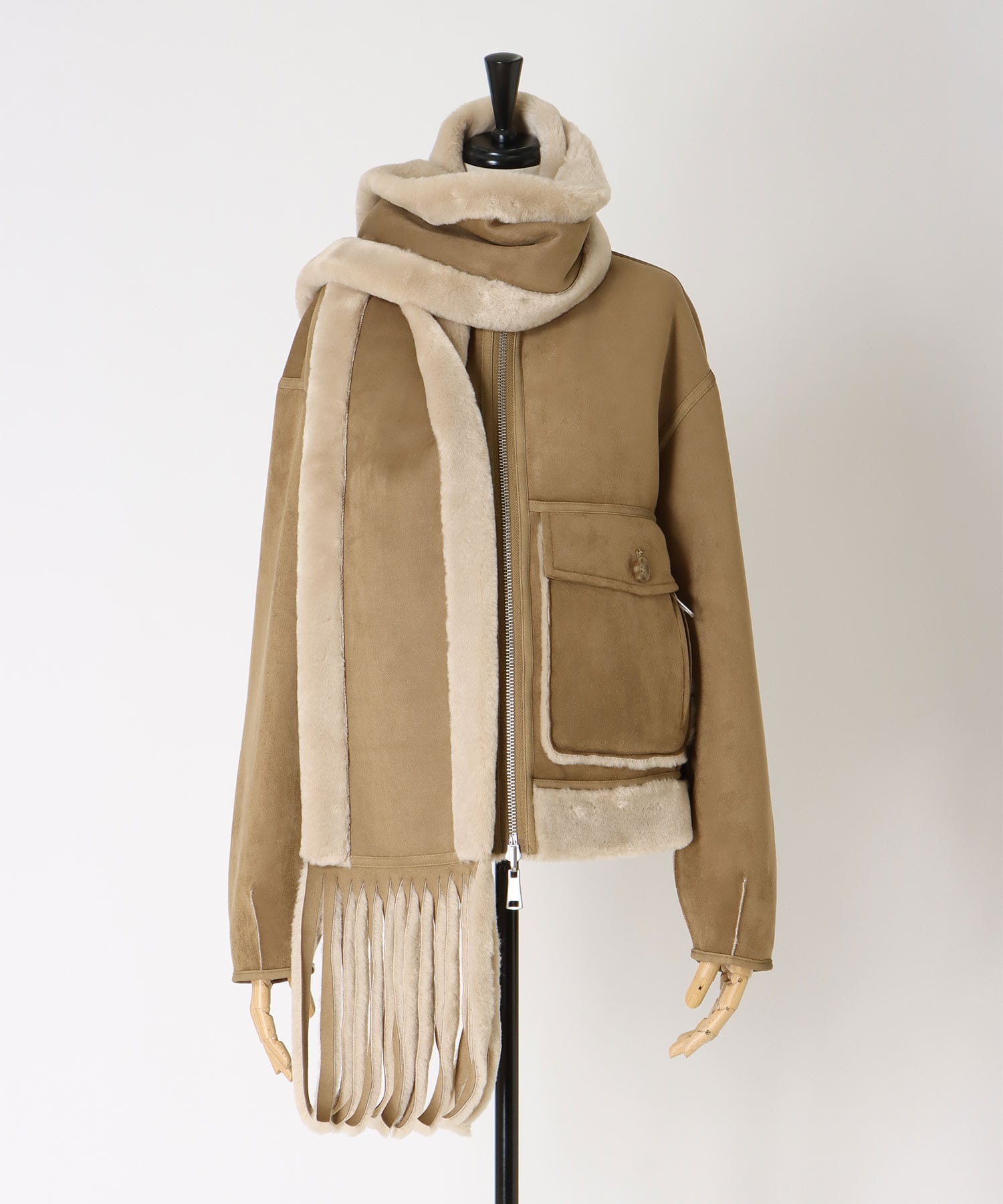 【URBANCODE/アーバンコード】Merino Funnel Neck Bomber