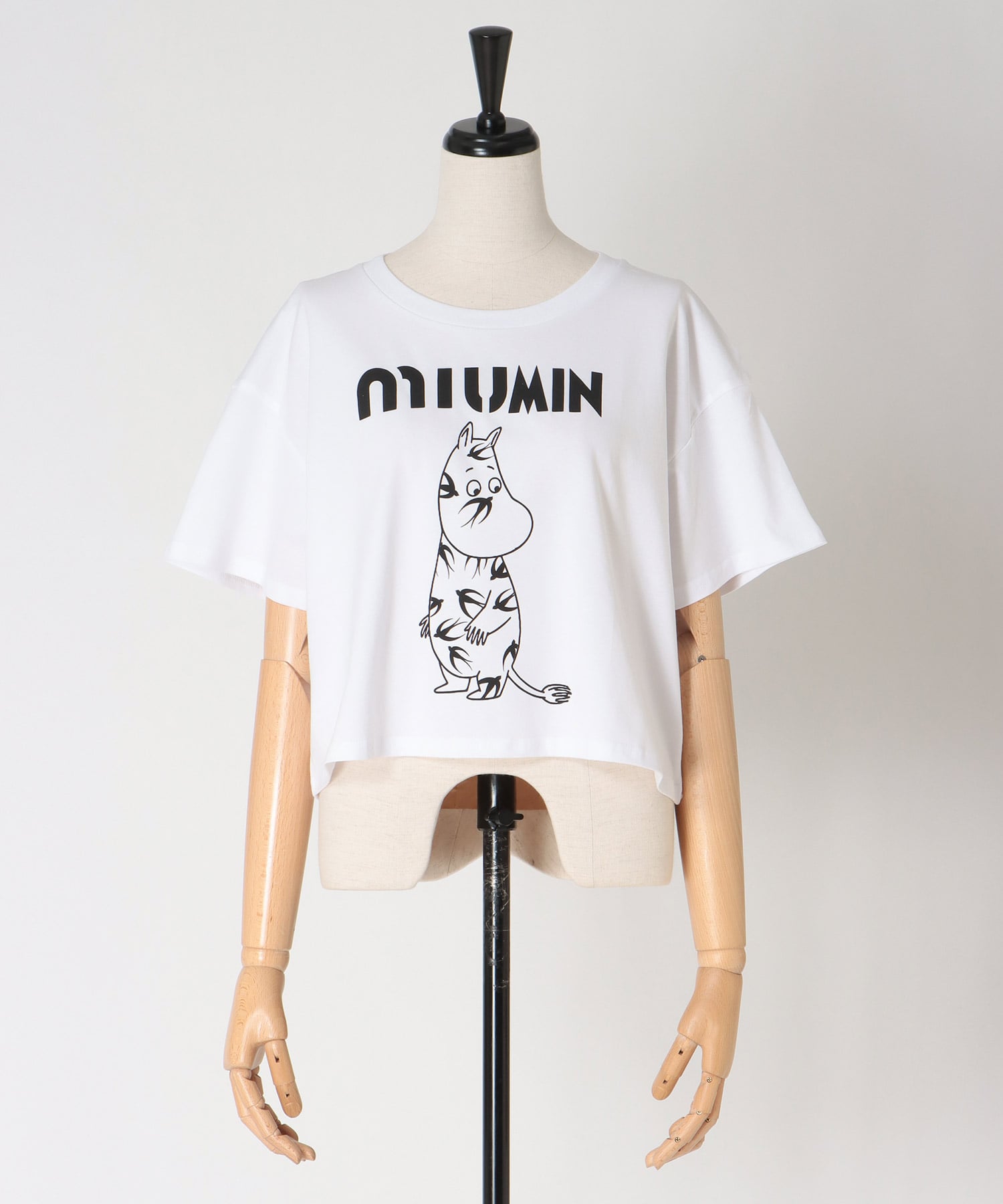 ＜BLACK SCORE＞MIU MIN CROPPED TEE