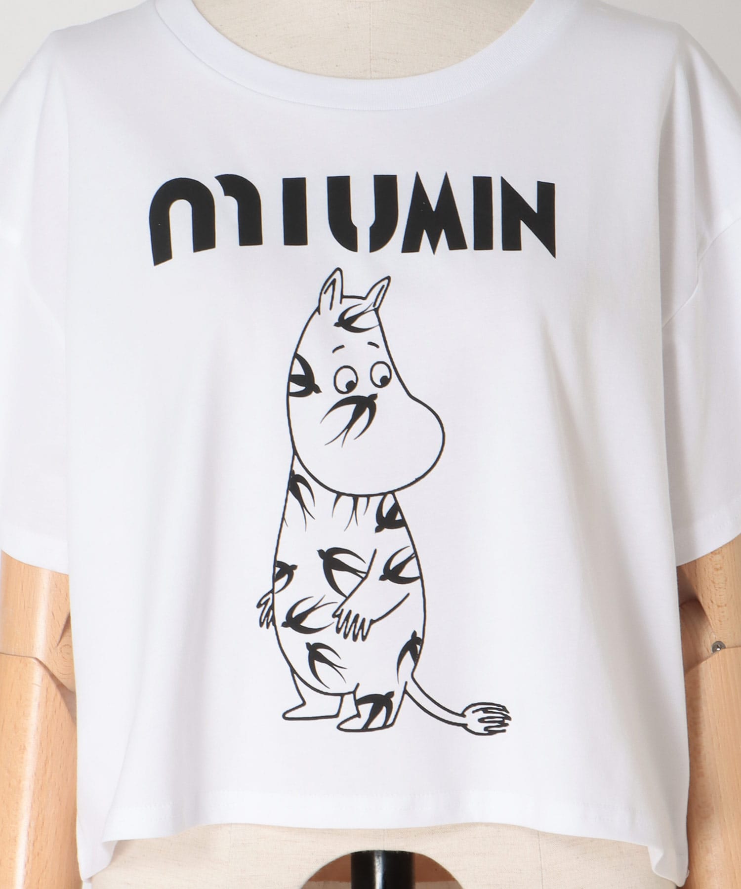 ＜BLACK SCORE＞MIU MIN CROPPED TEE
