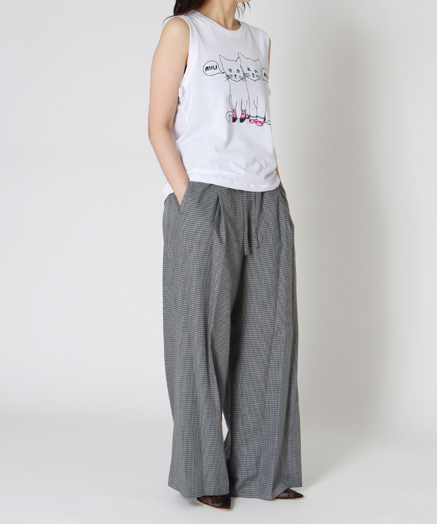 ＜BLACK SCORE＞MIU MIU CATS TANK