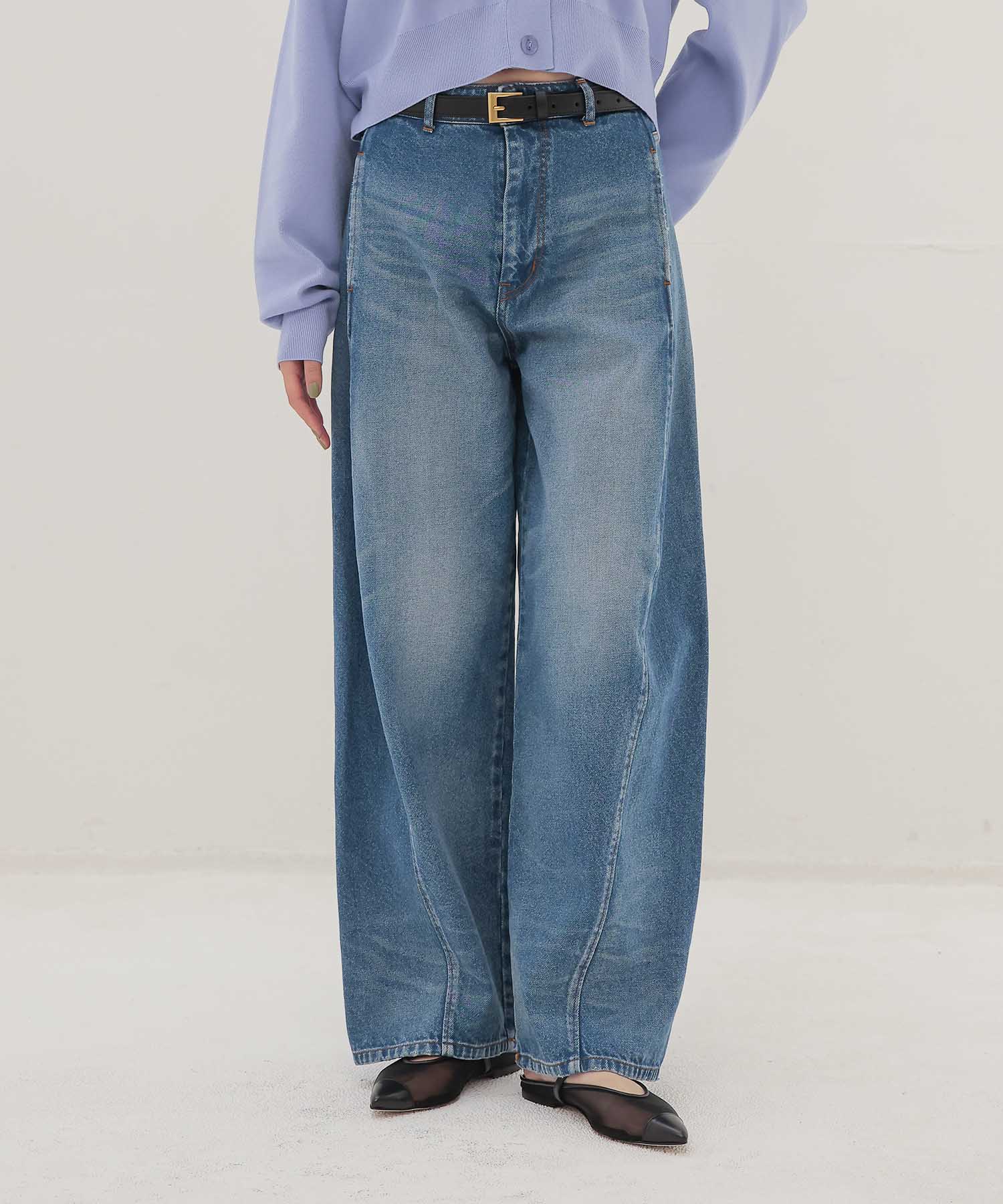 1990 barrel denim pants