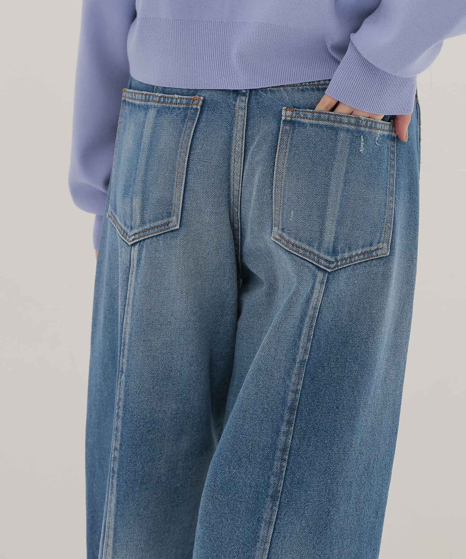 1990 barrel denim pants