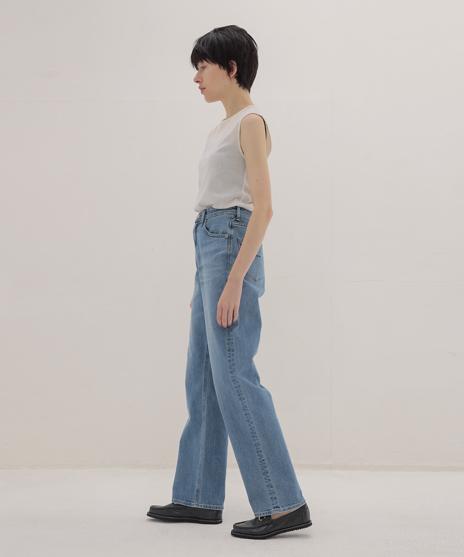 soft sheer crew tank top