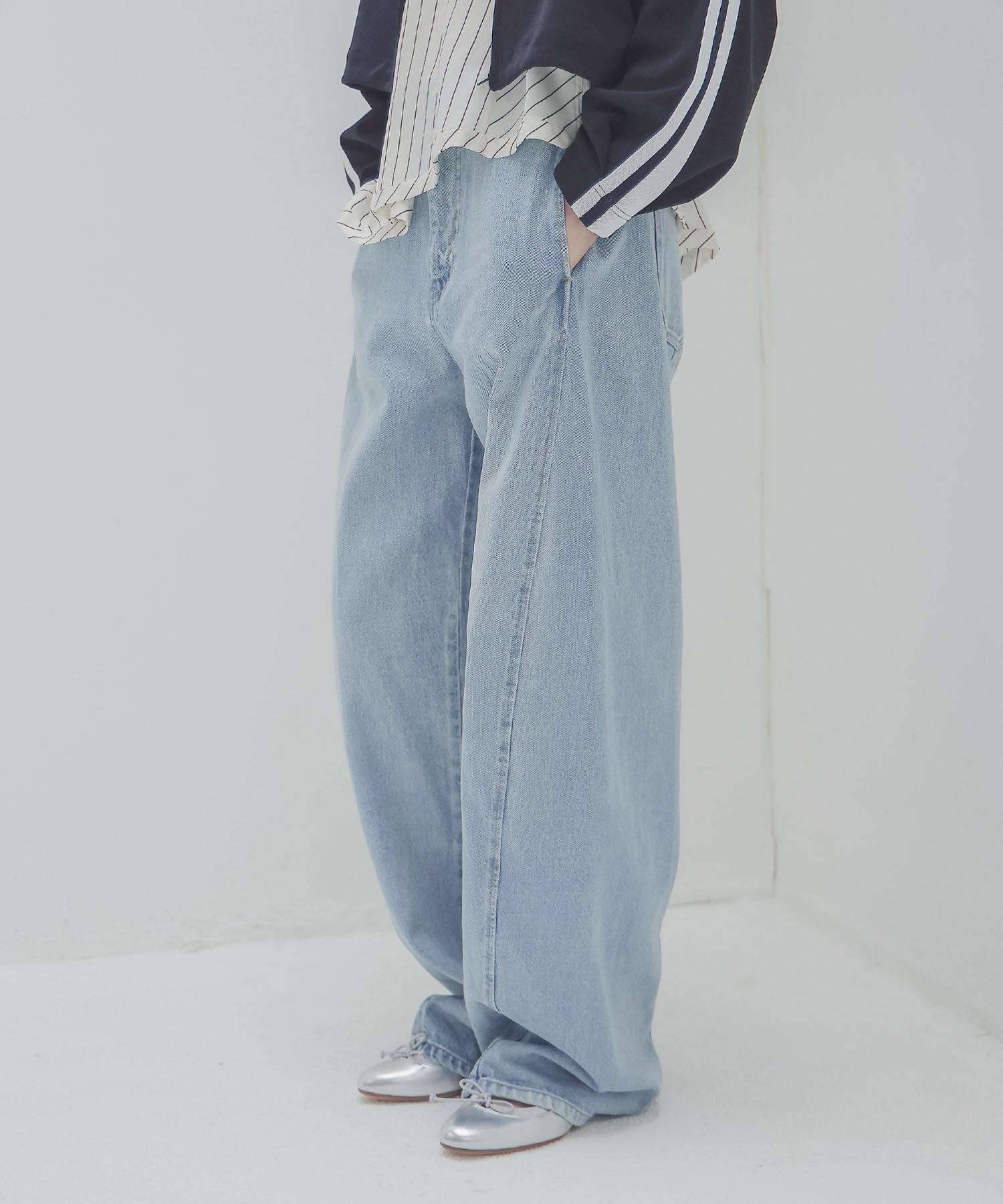 1990 barrel denim pants