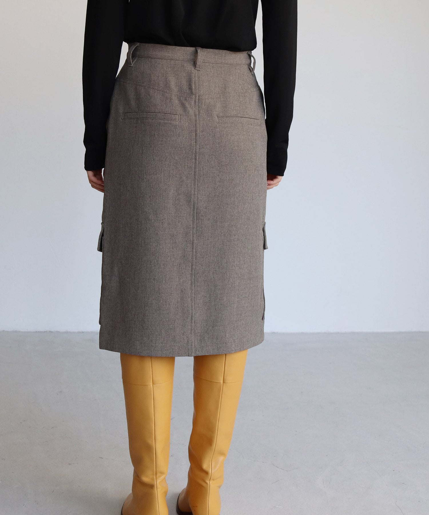 melange Stretch tight skirt