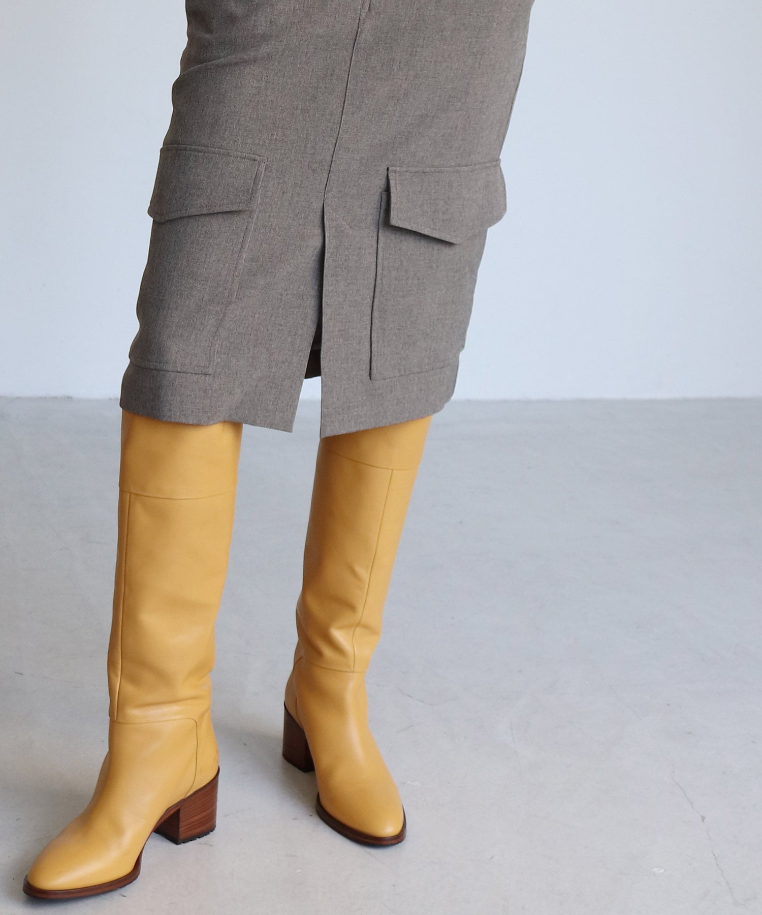 melange Stretch tight skirt