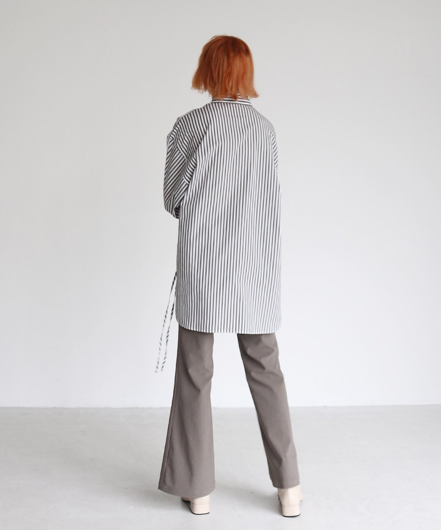 tricot rib flare pants