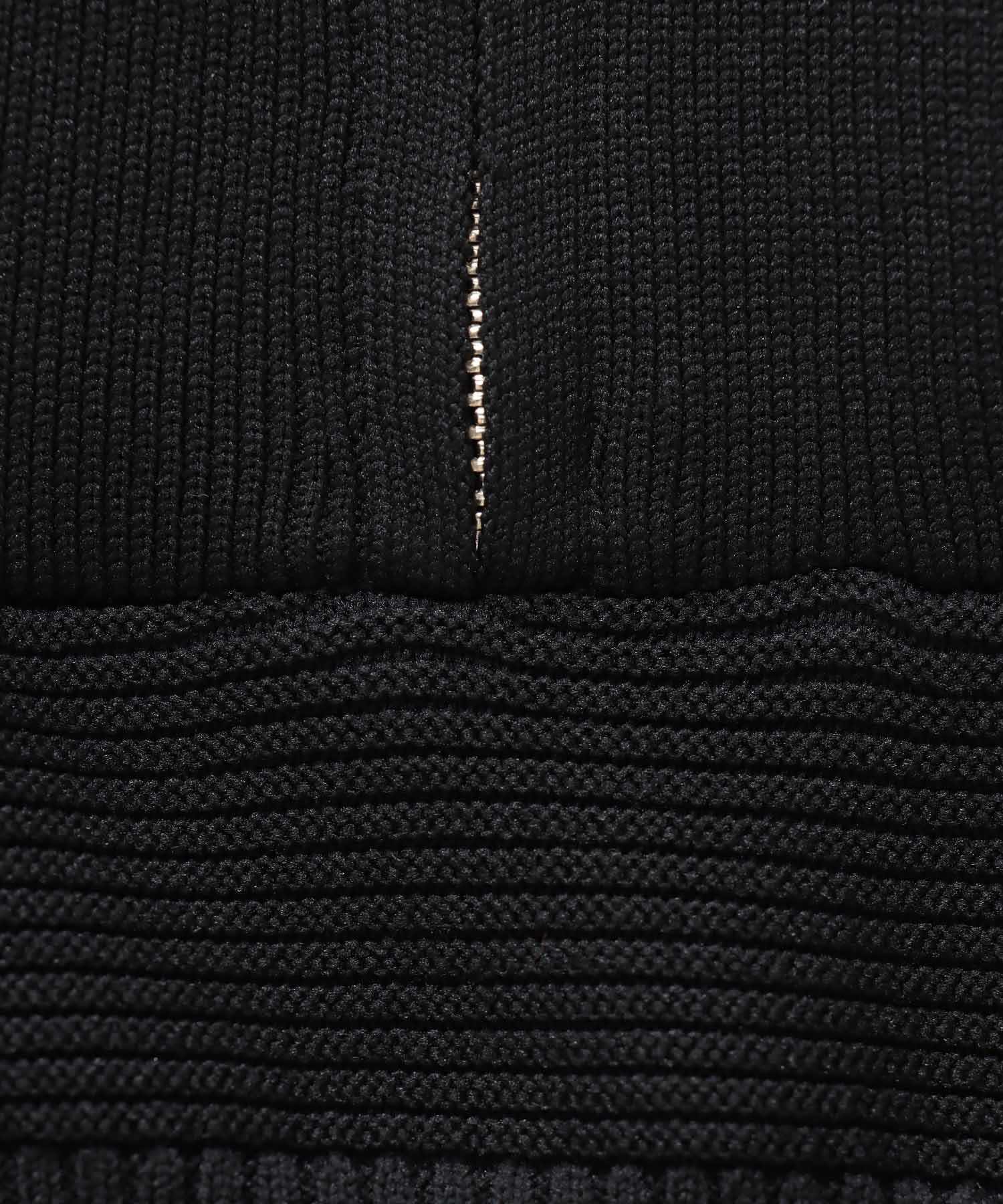 mat yarn half zip knit dress