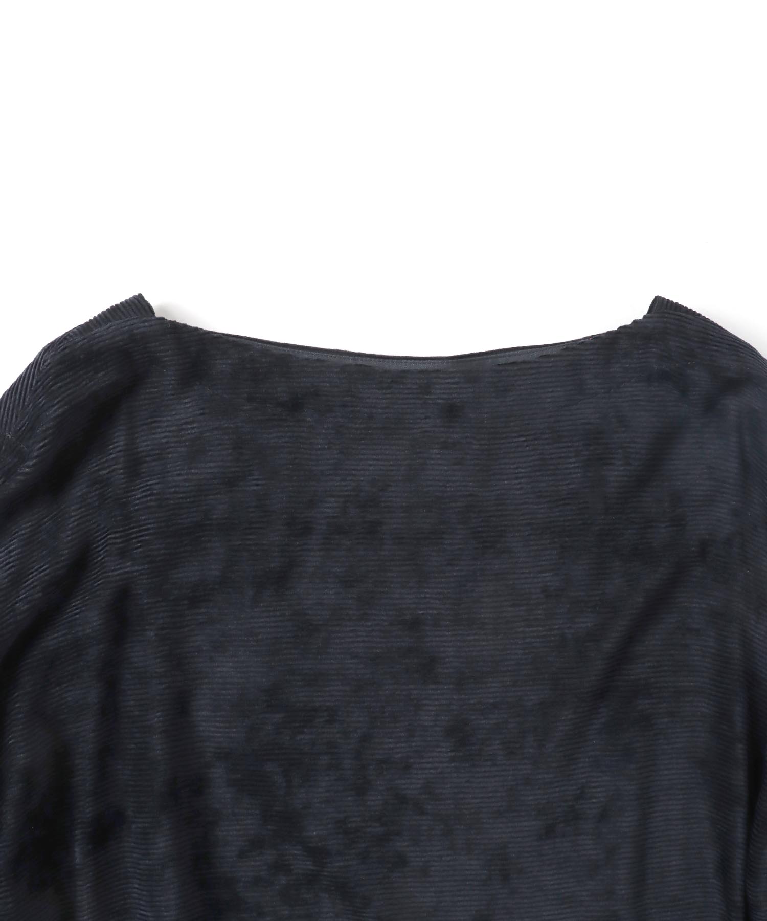 boat neck corduroy  blouse