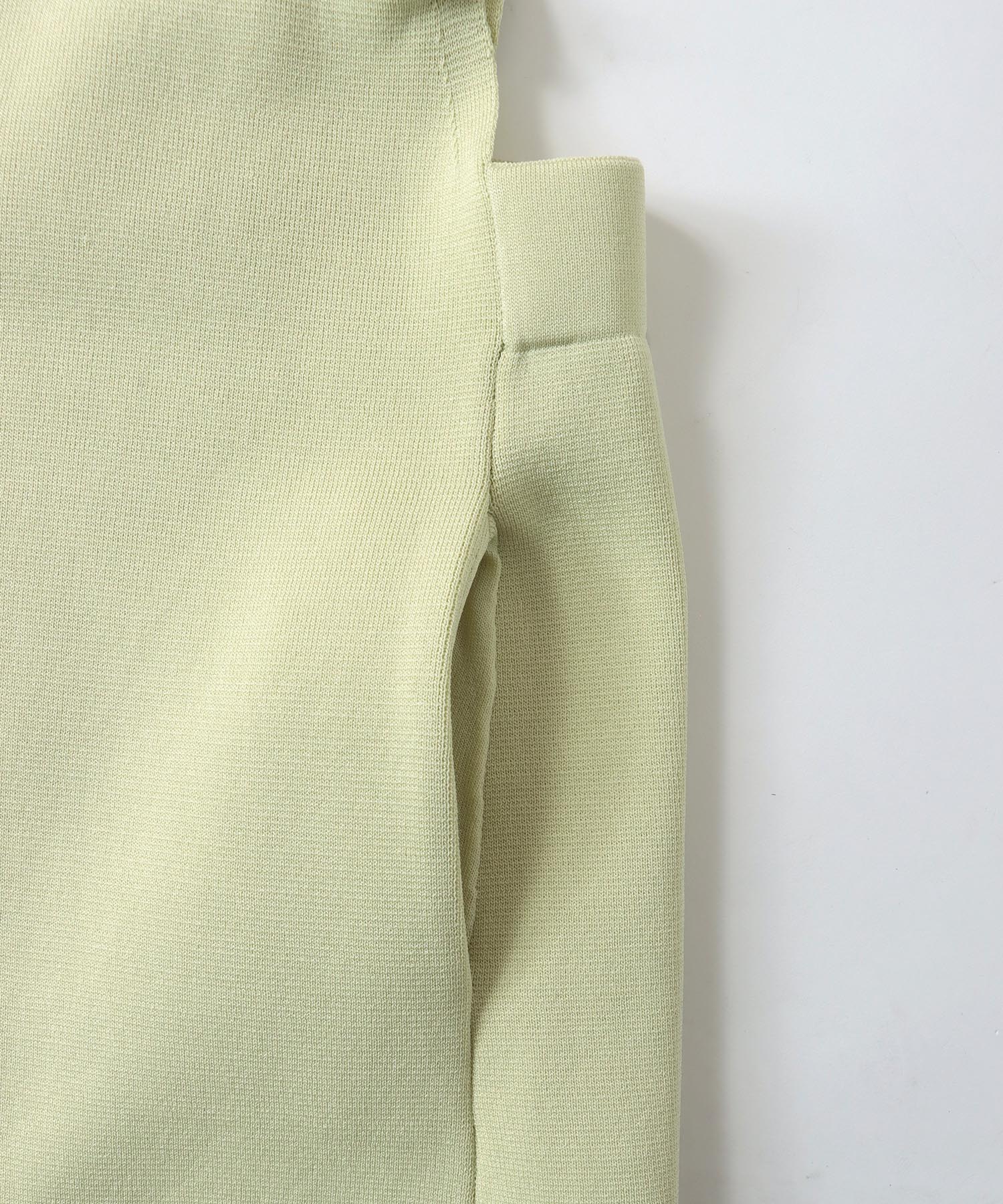 bicolor long&lean knit dress