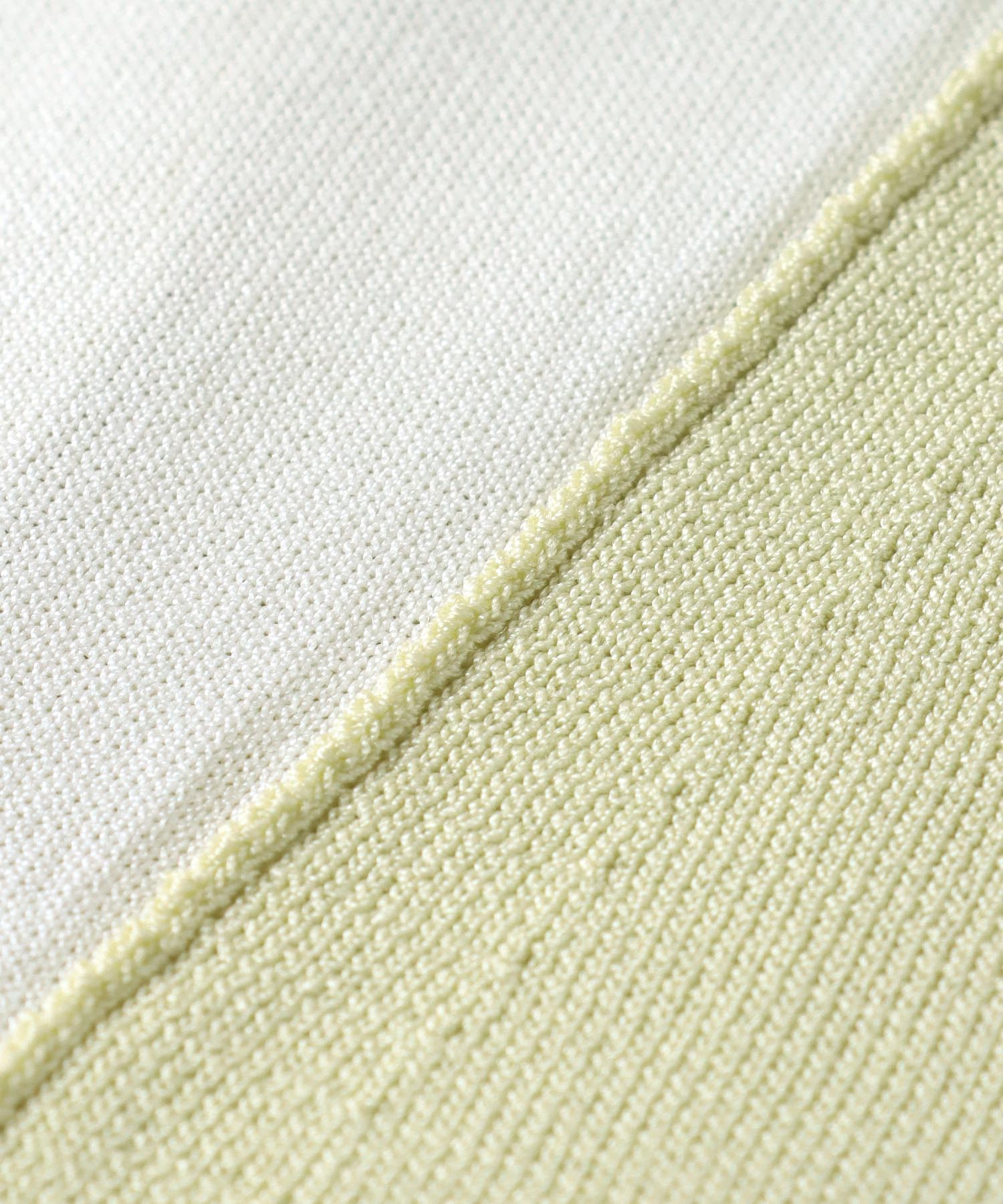 bicolor long&lean knit dress