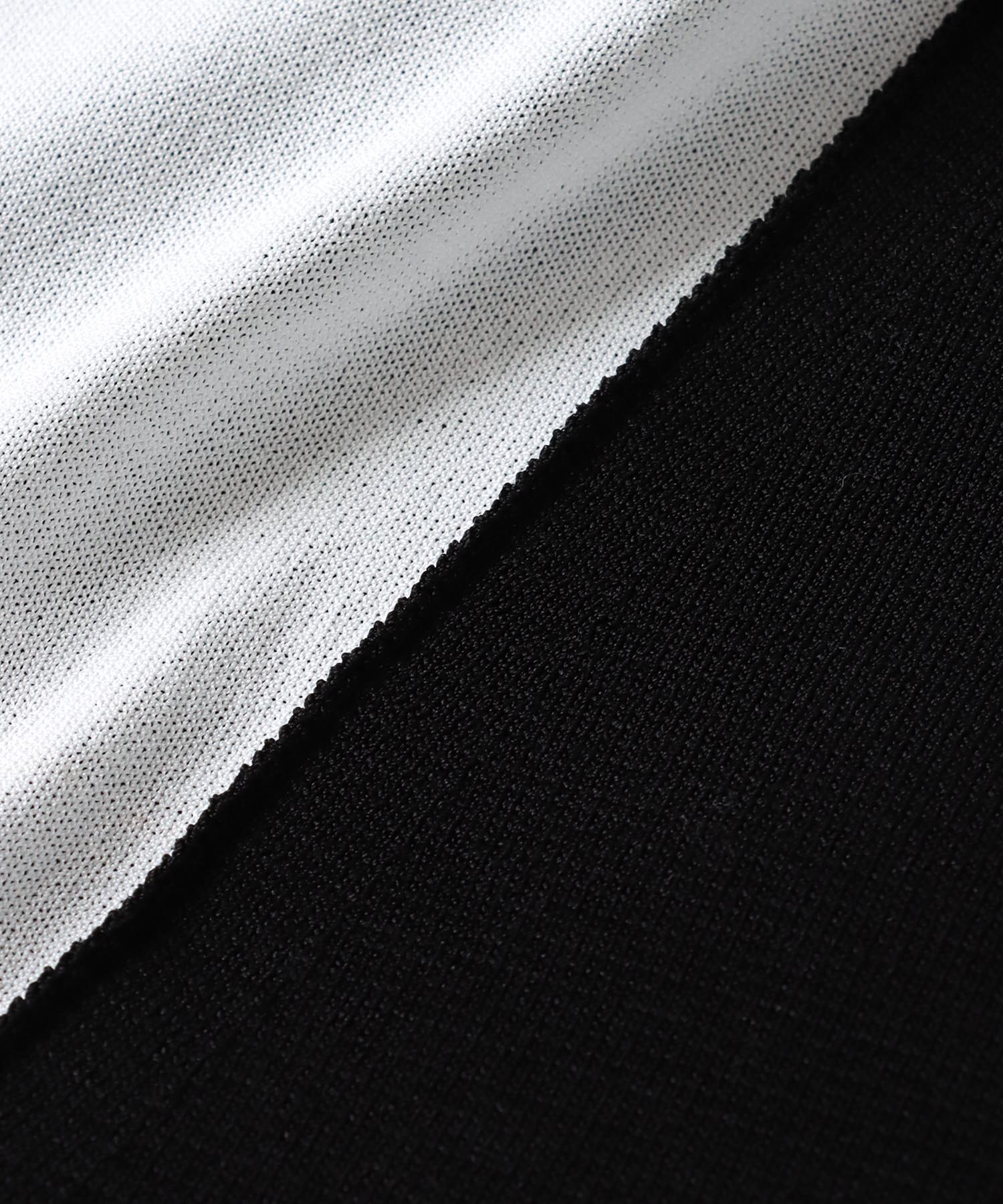 bicolor long&lean knit dress