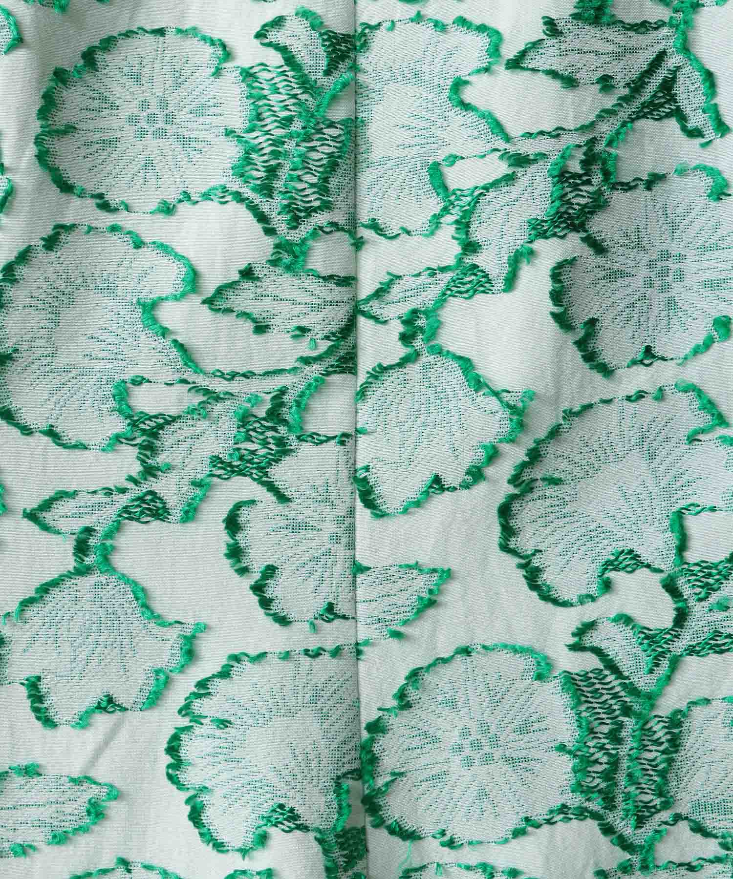 flower  jacquard flare skirt