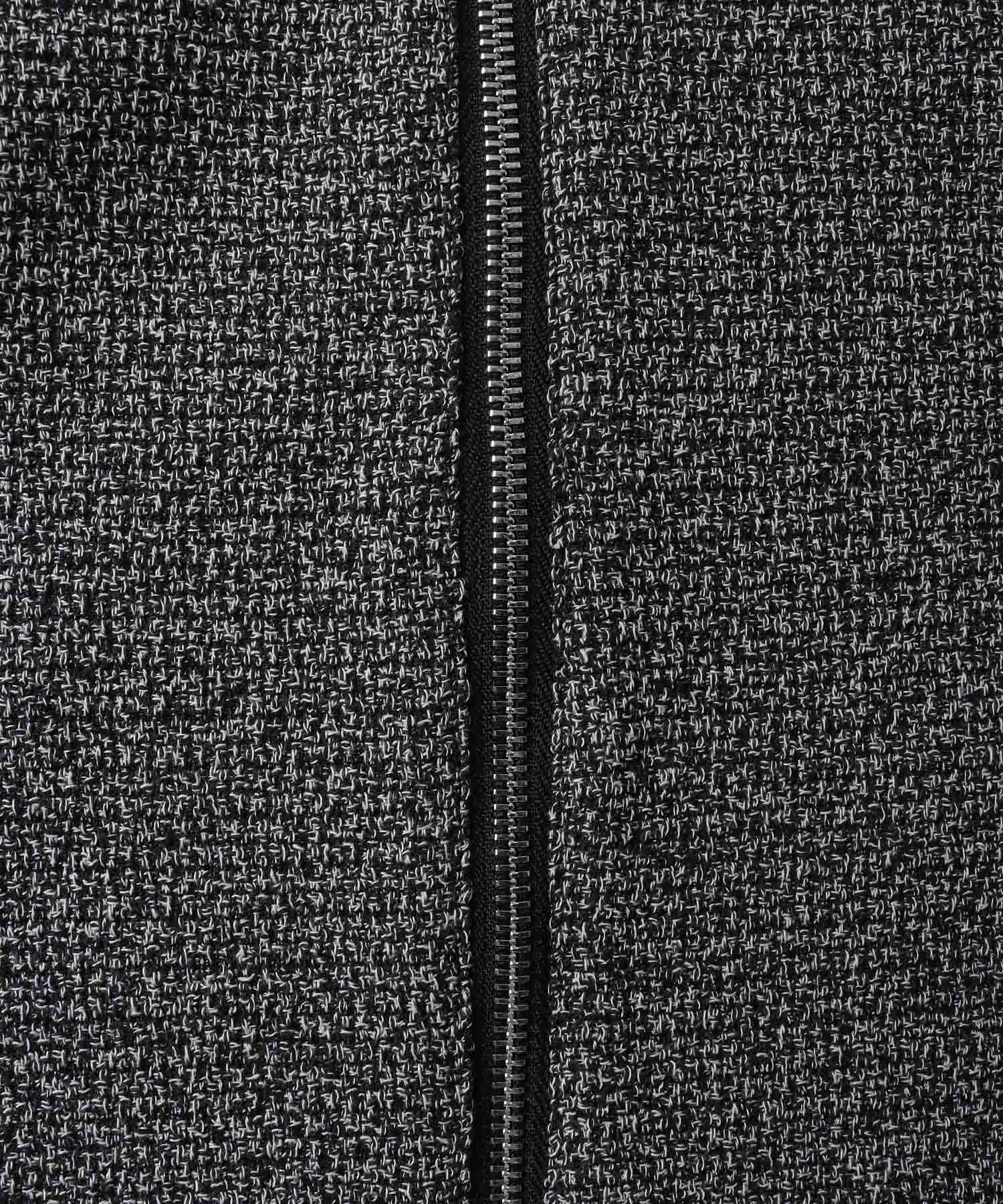 tweed reversible poncho coat