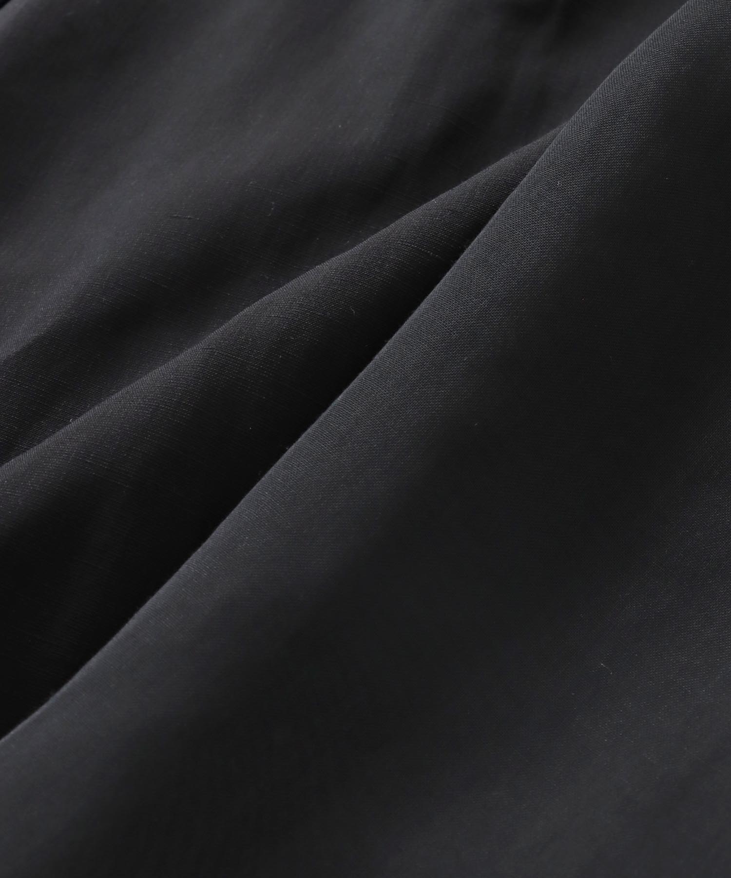 triacetate linen big collar dress