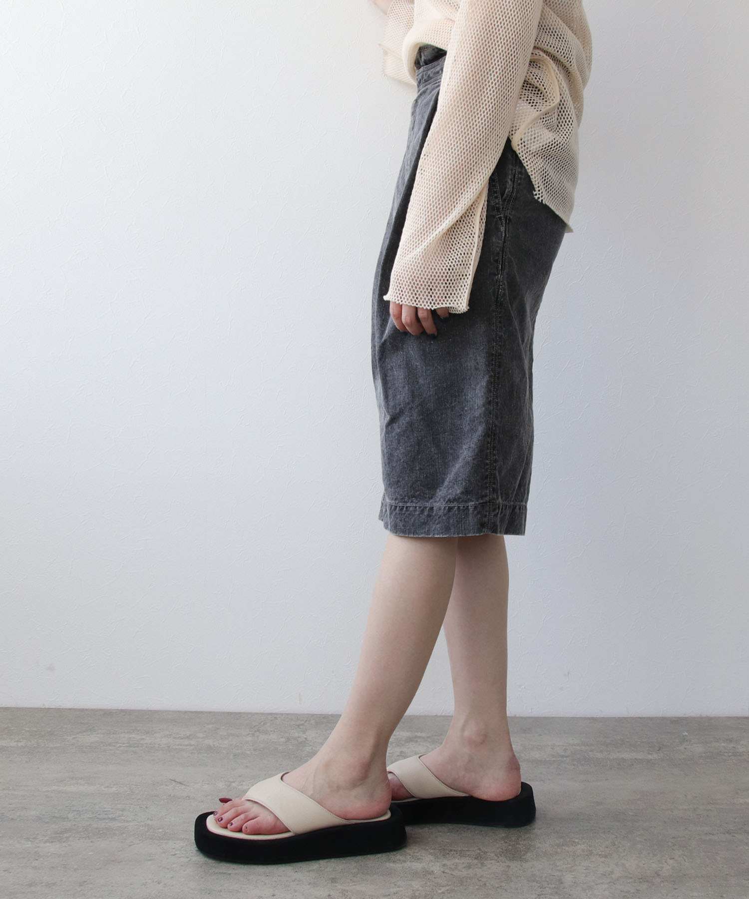 pigment coating cotton skirt