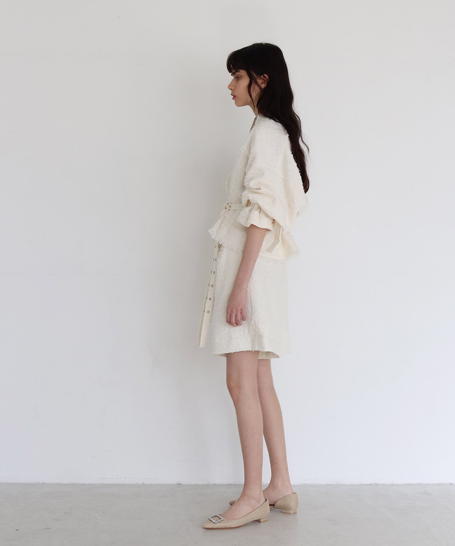 tweed short pants