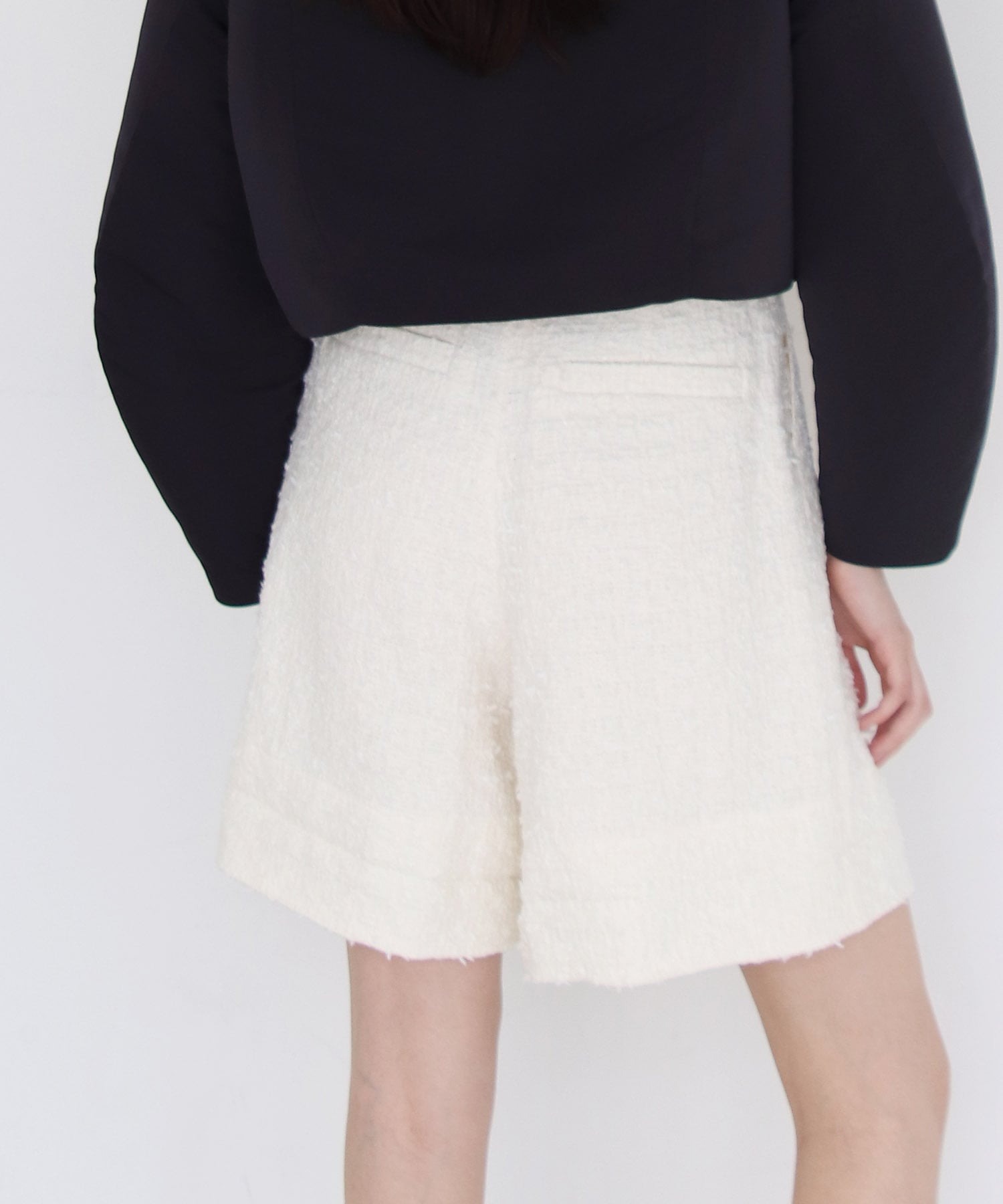 tweed short pants