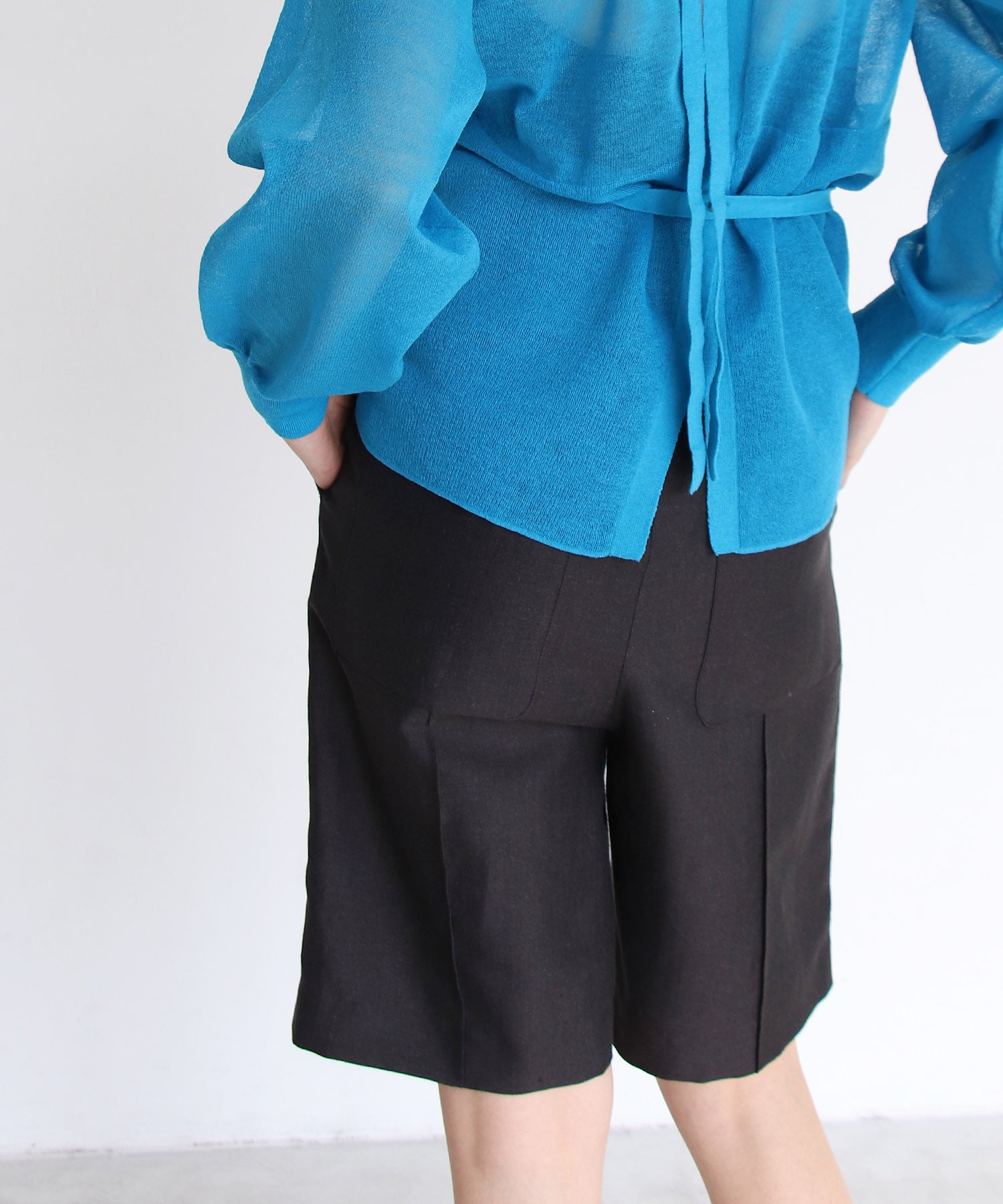 wool linen half pants