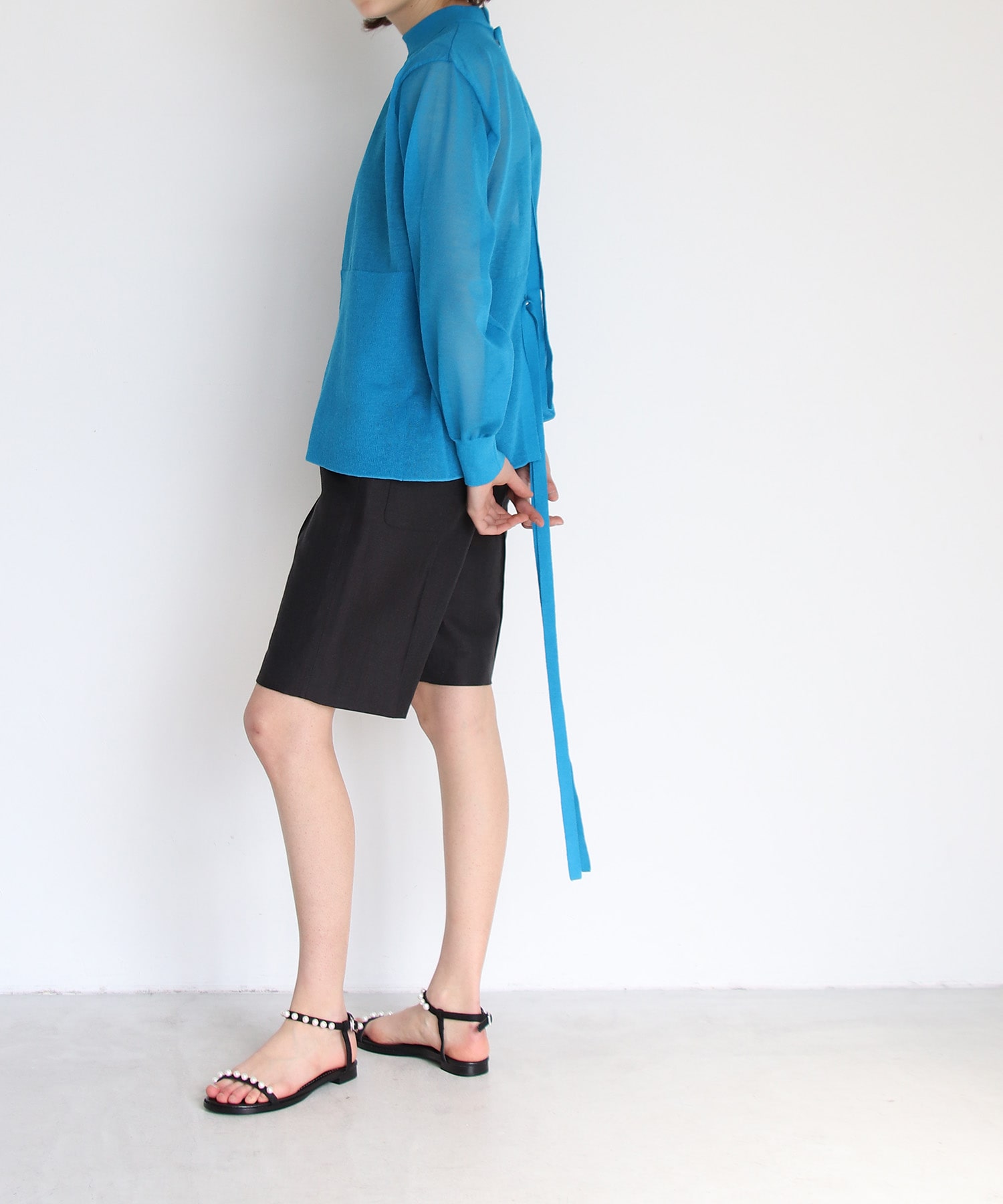 wool linen half pants