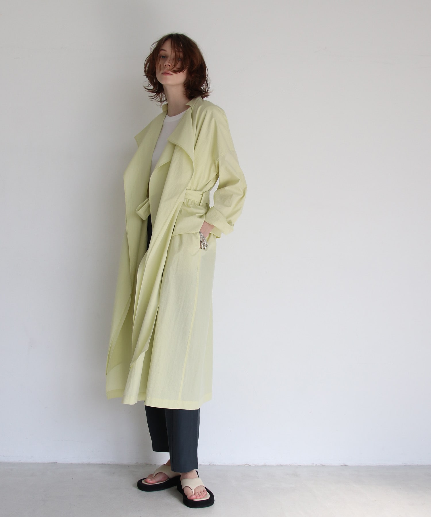 vintage typewriter design coat | AND ON JIONE STORE(アンドオン