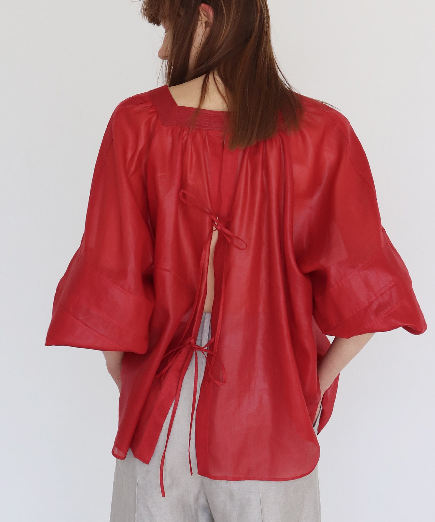 peasants volume sleeve blouse