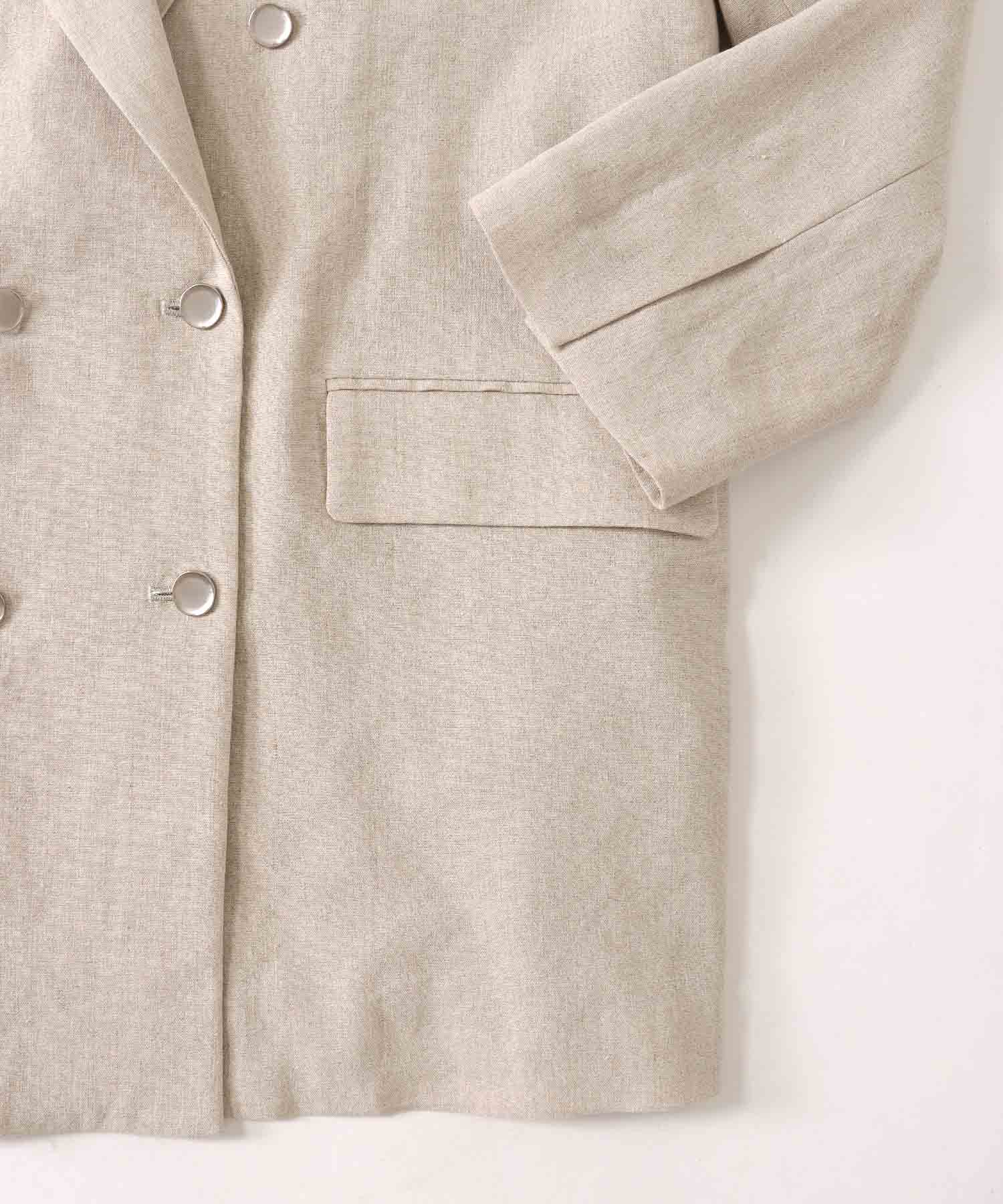 linen double jacket