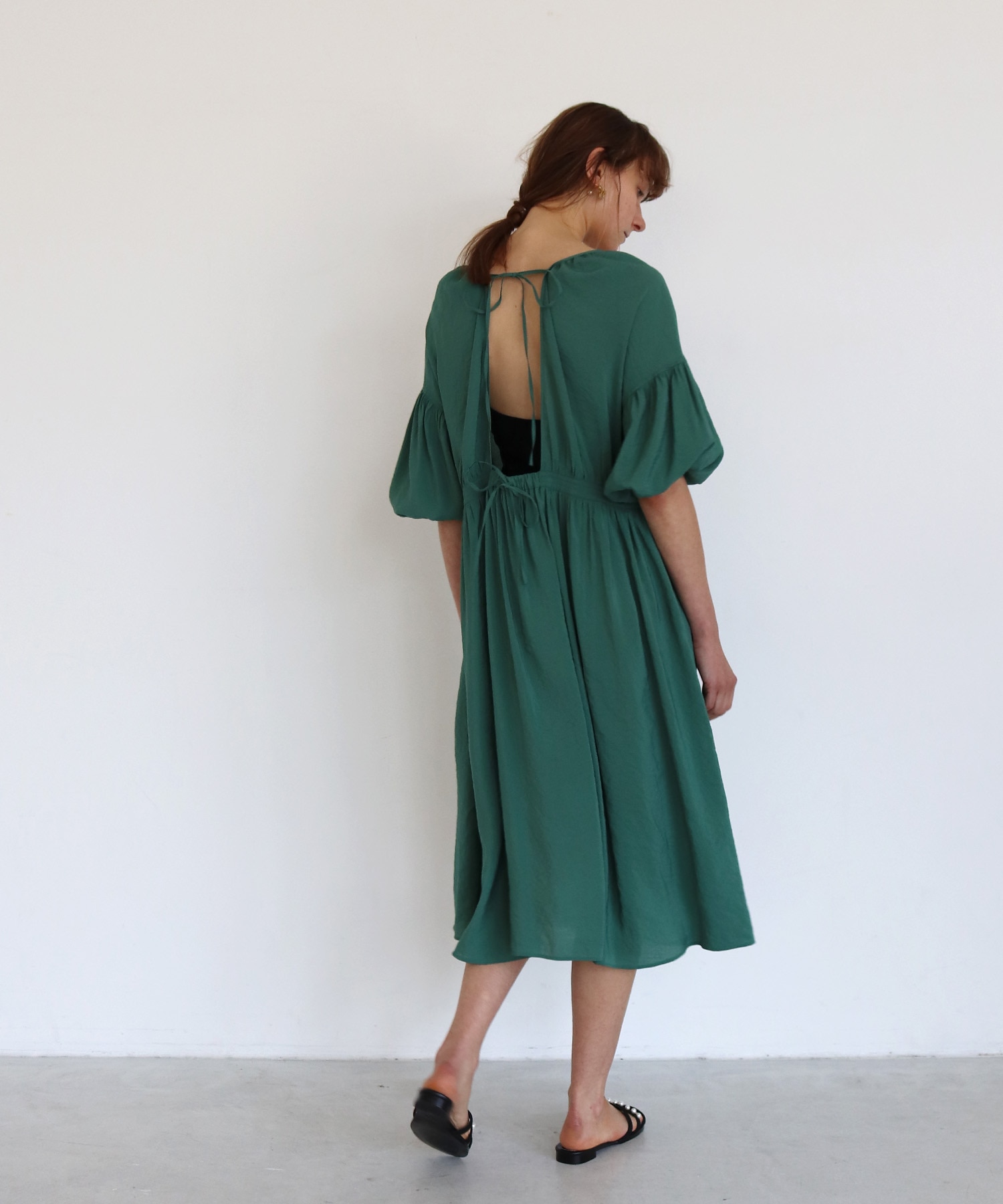 cash-coeur volume sleeve dress