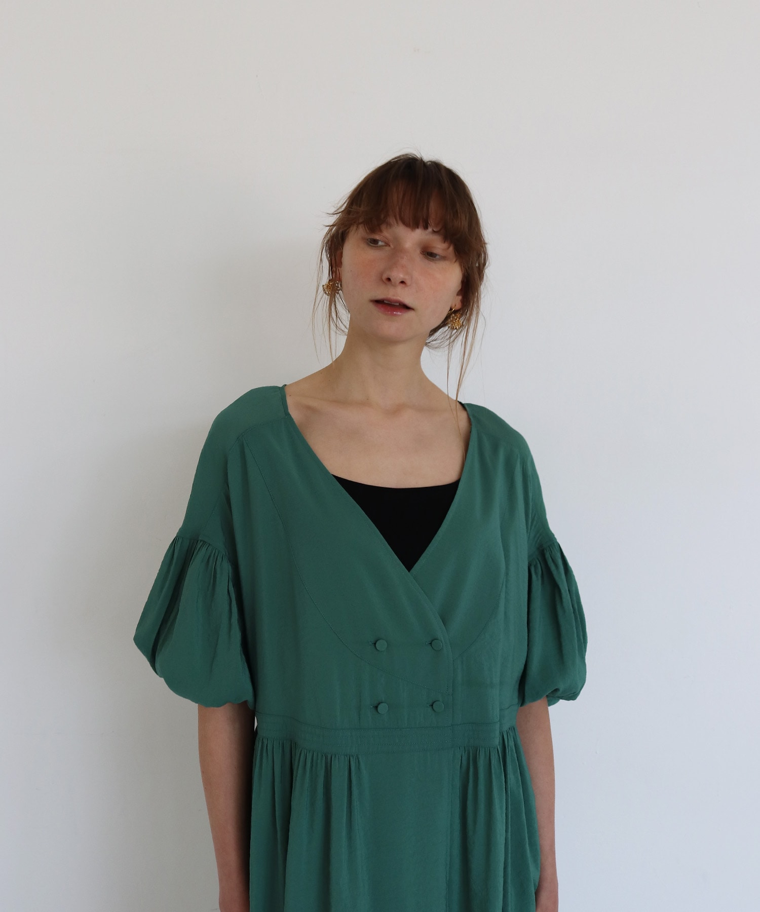cash-coeur volume sleeve dress