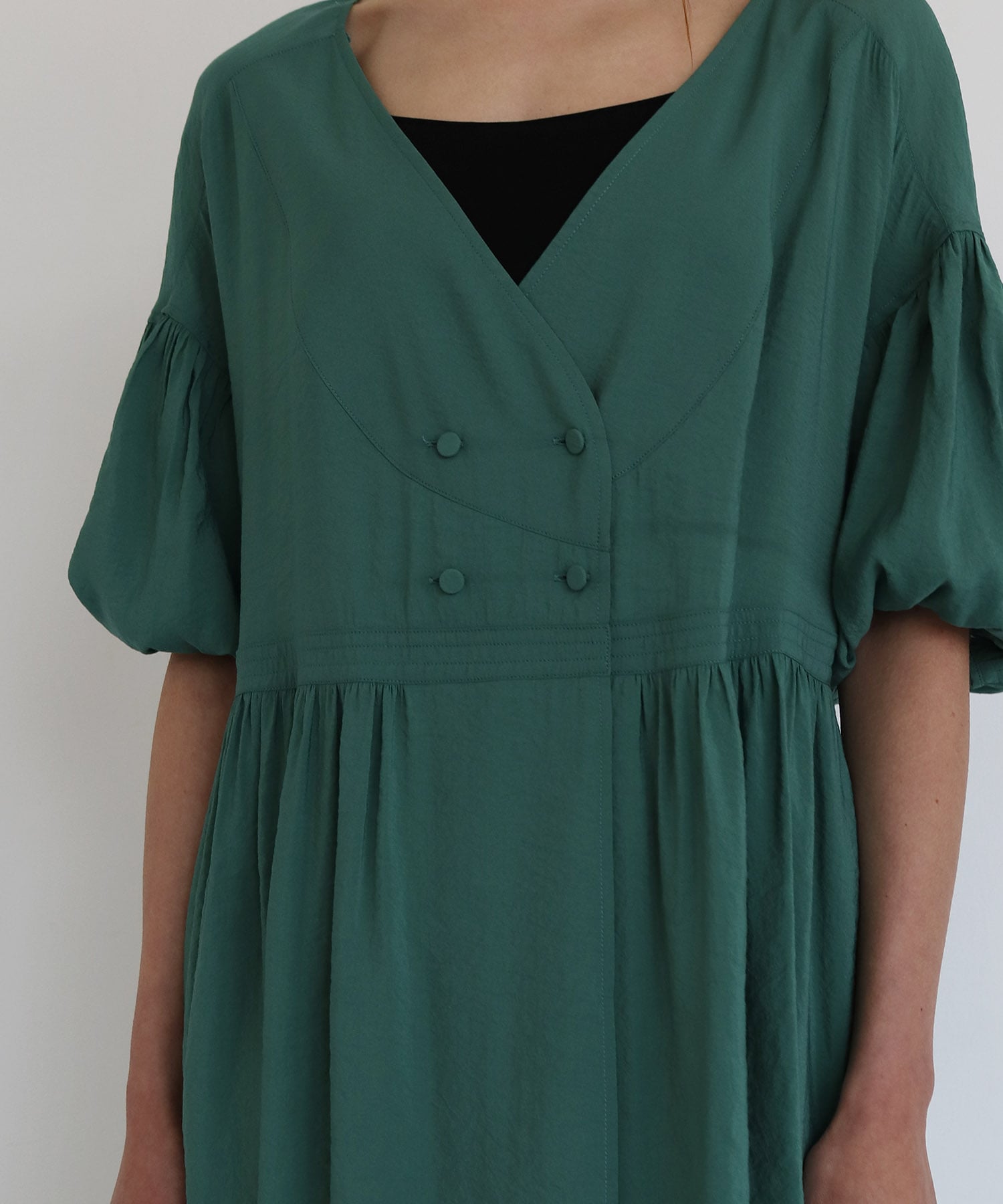 cash-coeur volume sleeve dress