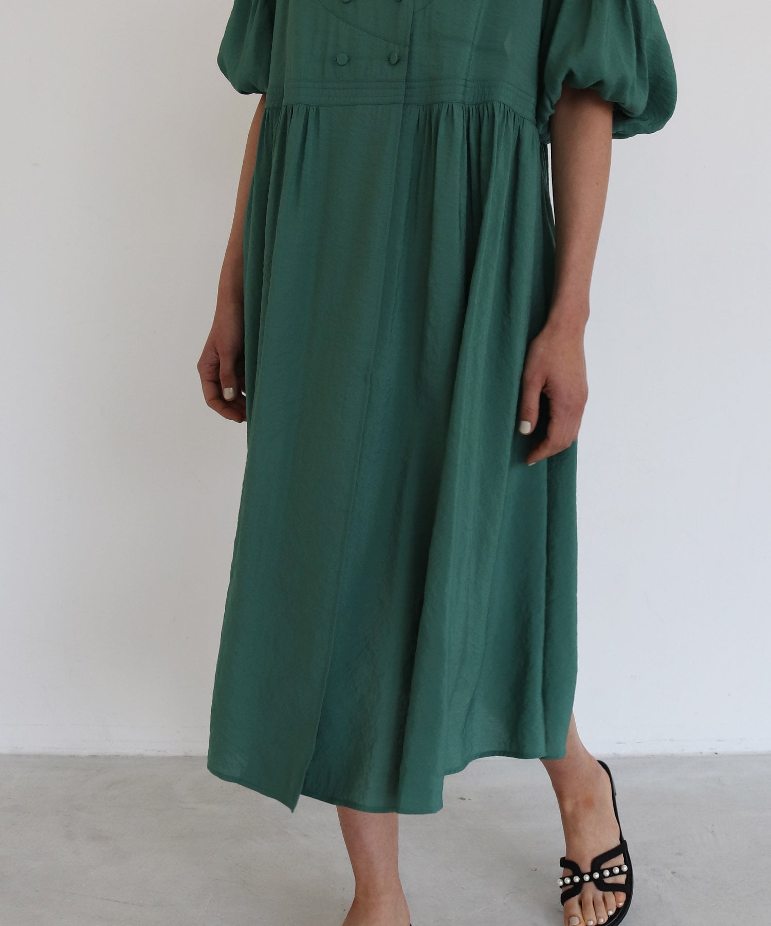 cash-coeur volume sleeve dress