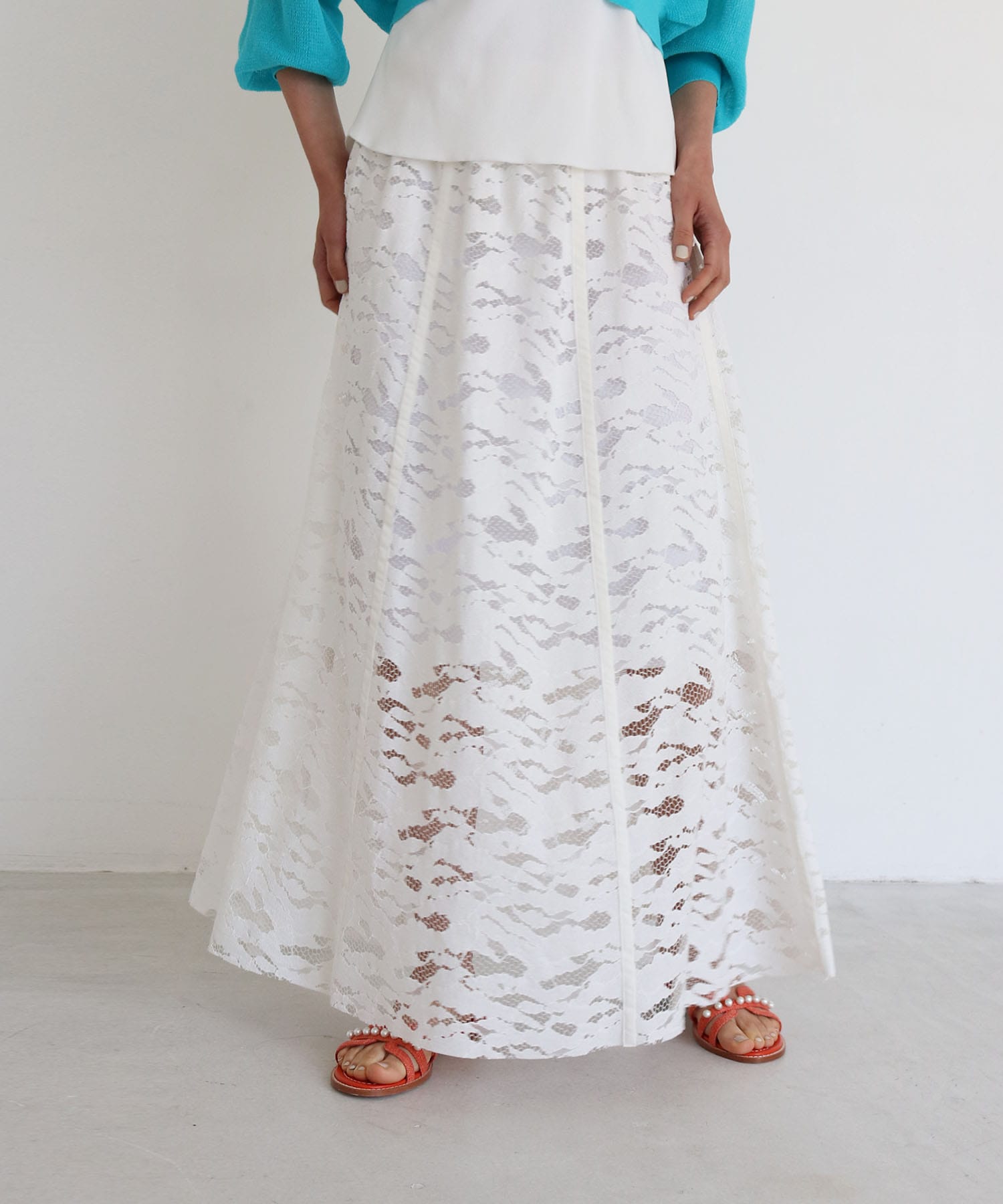 organic cotton race panel skirt