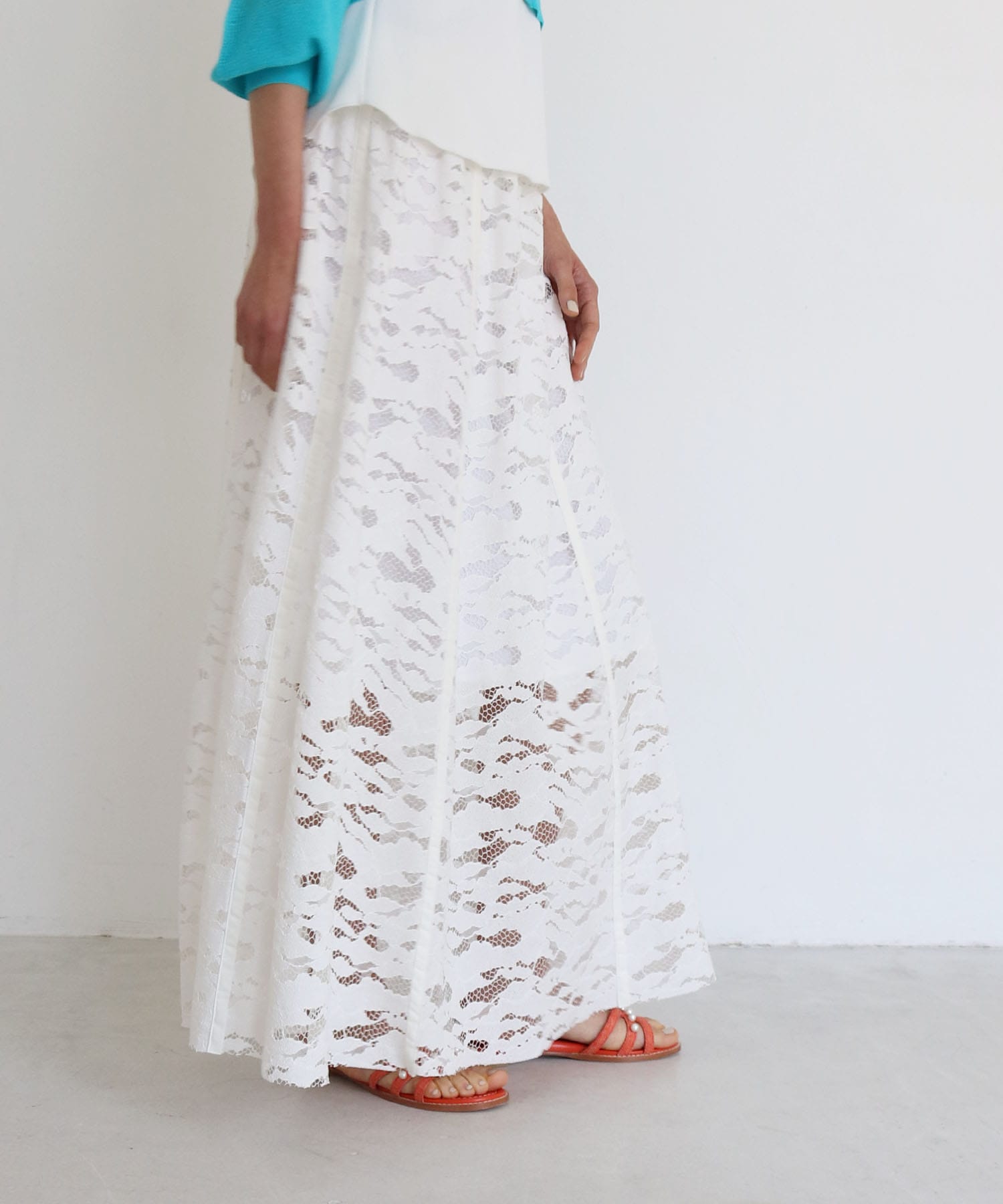 organic cotton race panel skirt