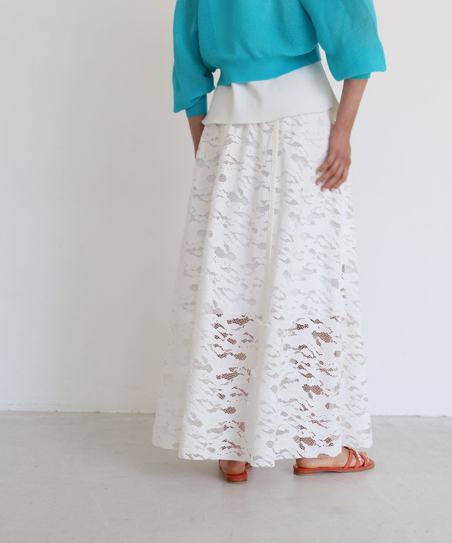 organic cotton race panel skirt