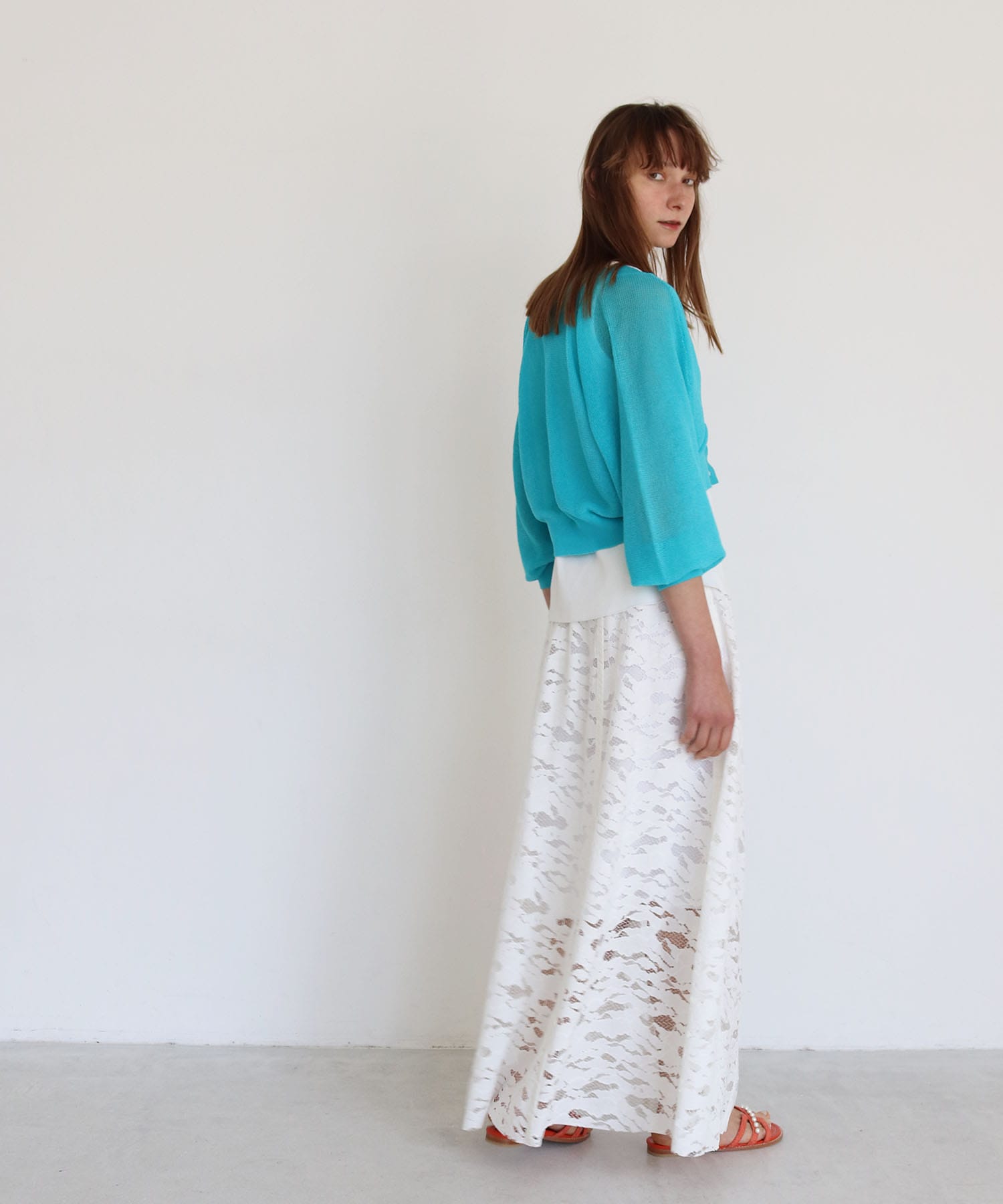 organic cotton race panel skirt