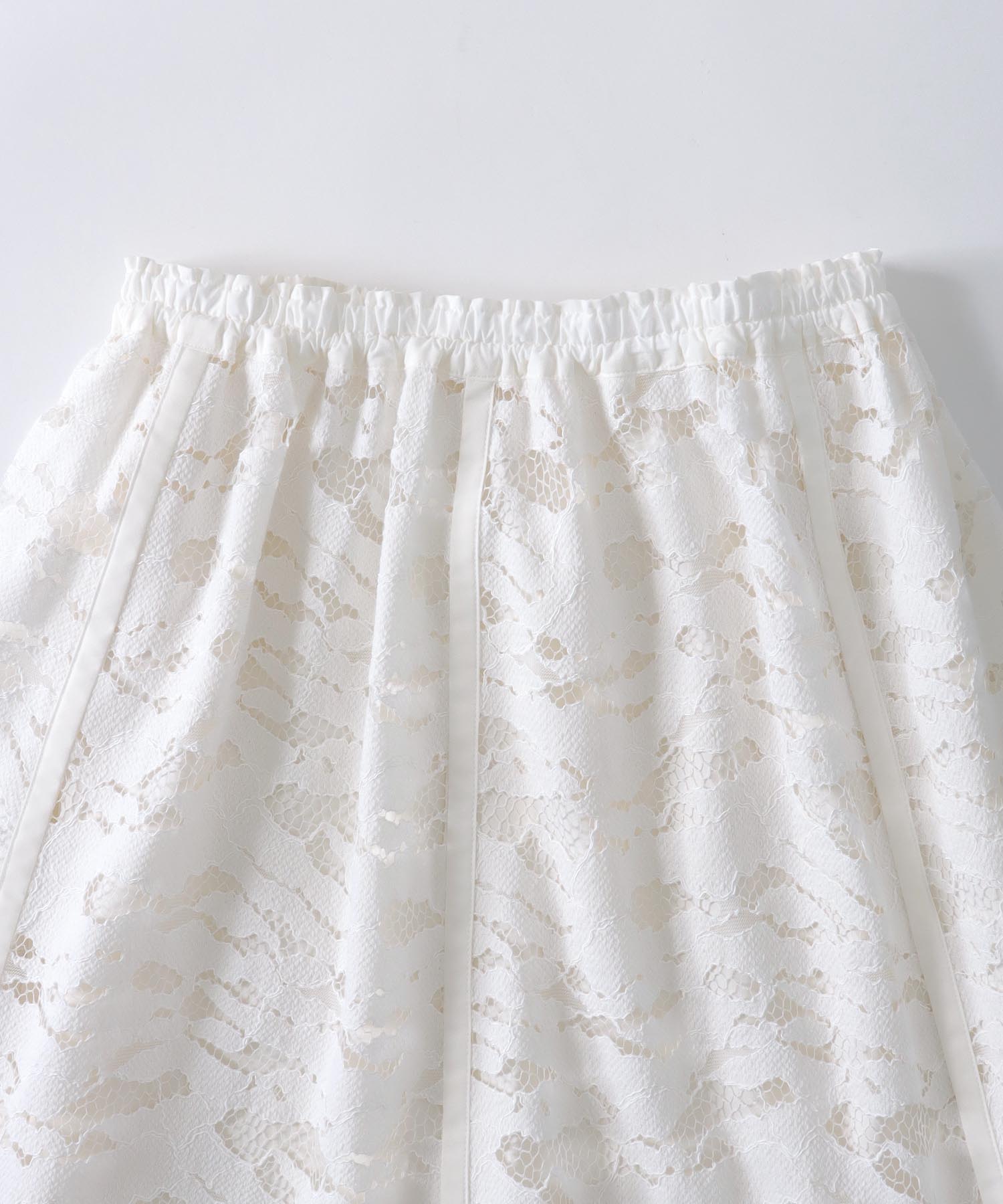 organic cotton race panel skirt