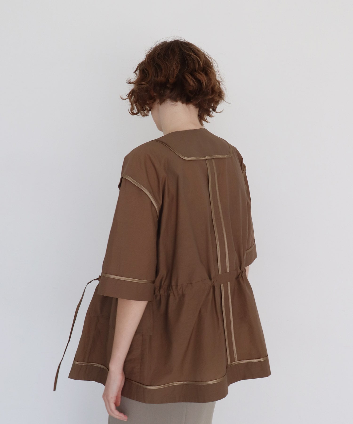 inside out half sleeve jacket