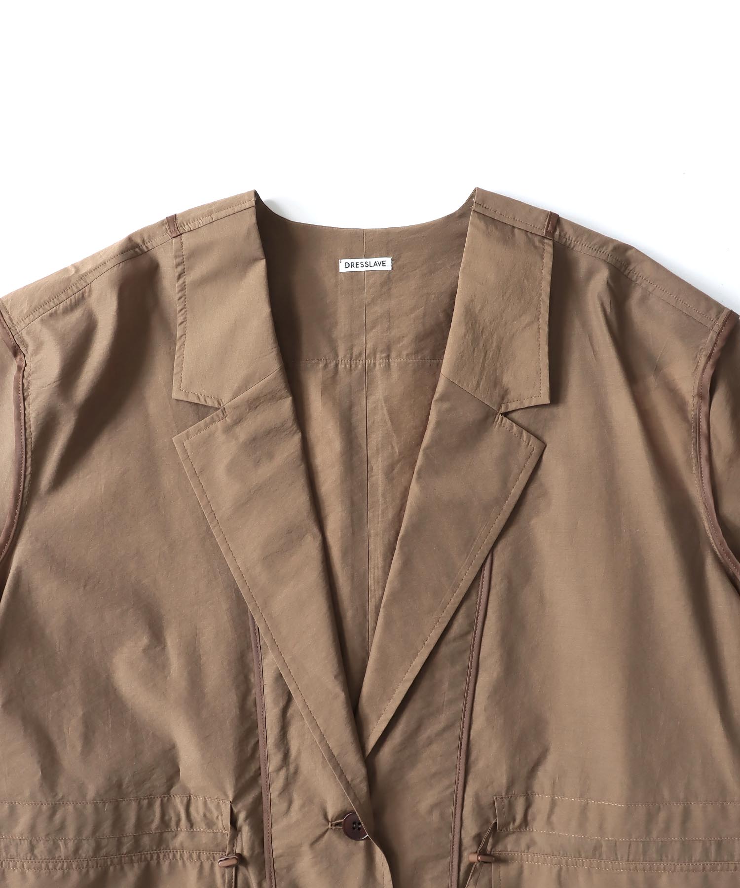 inside out half sleeve jacket